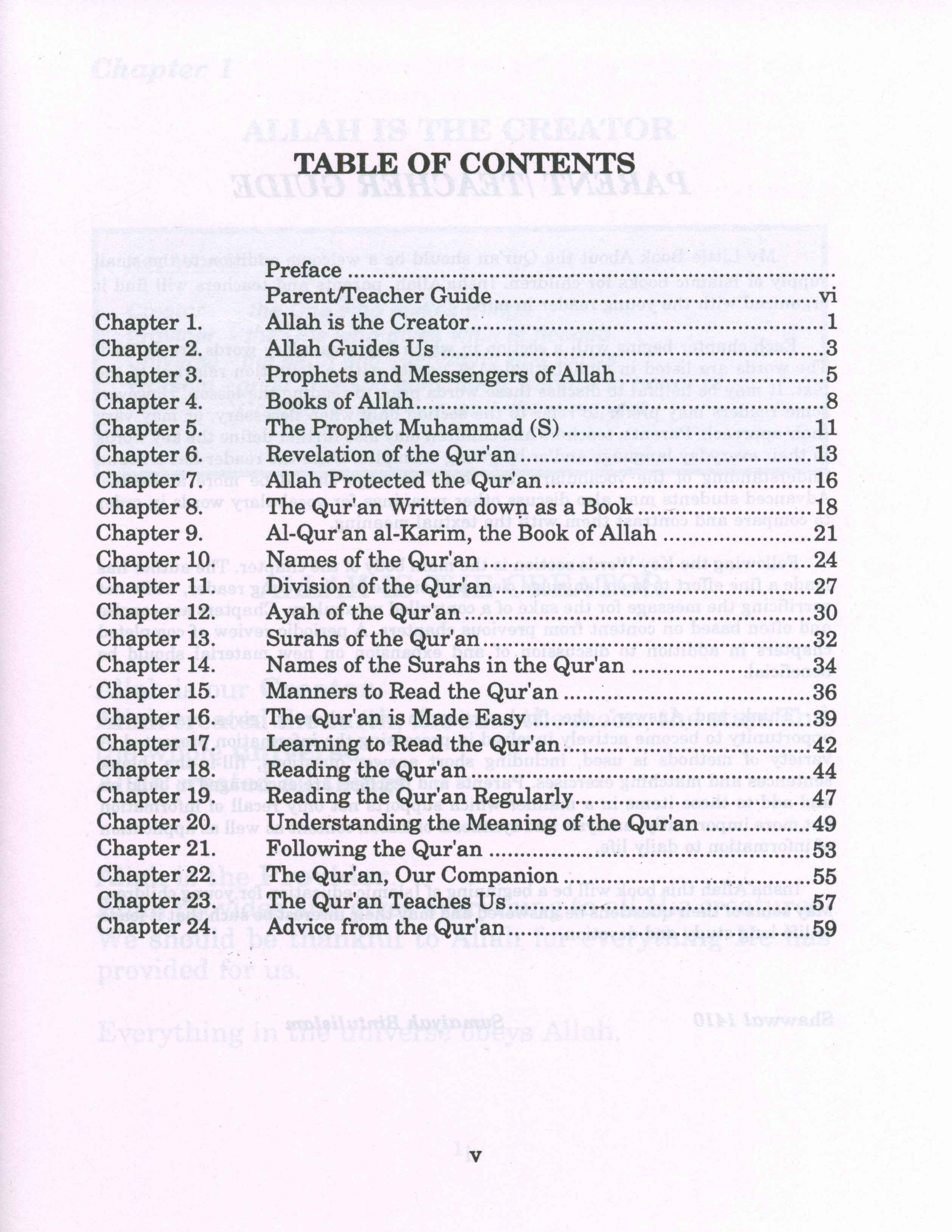 My Little Book About The Quran
