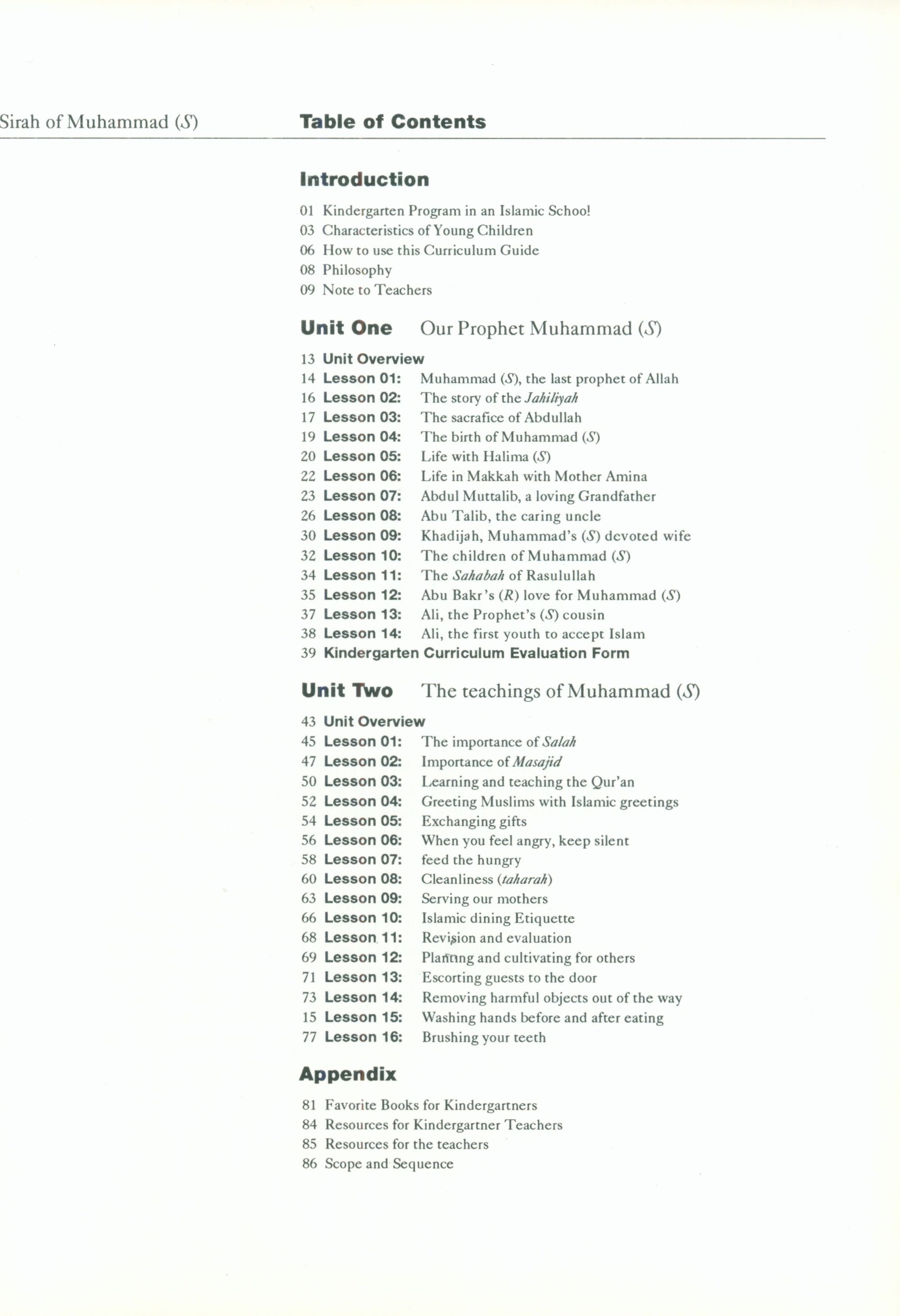 IQRA' Kindergarten Curriculum Volume 2 - Sirah of Rasulullah
