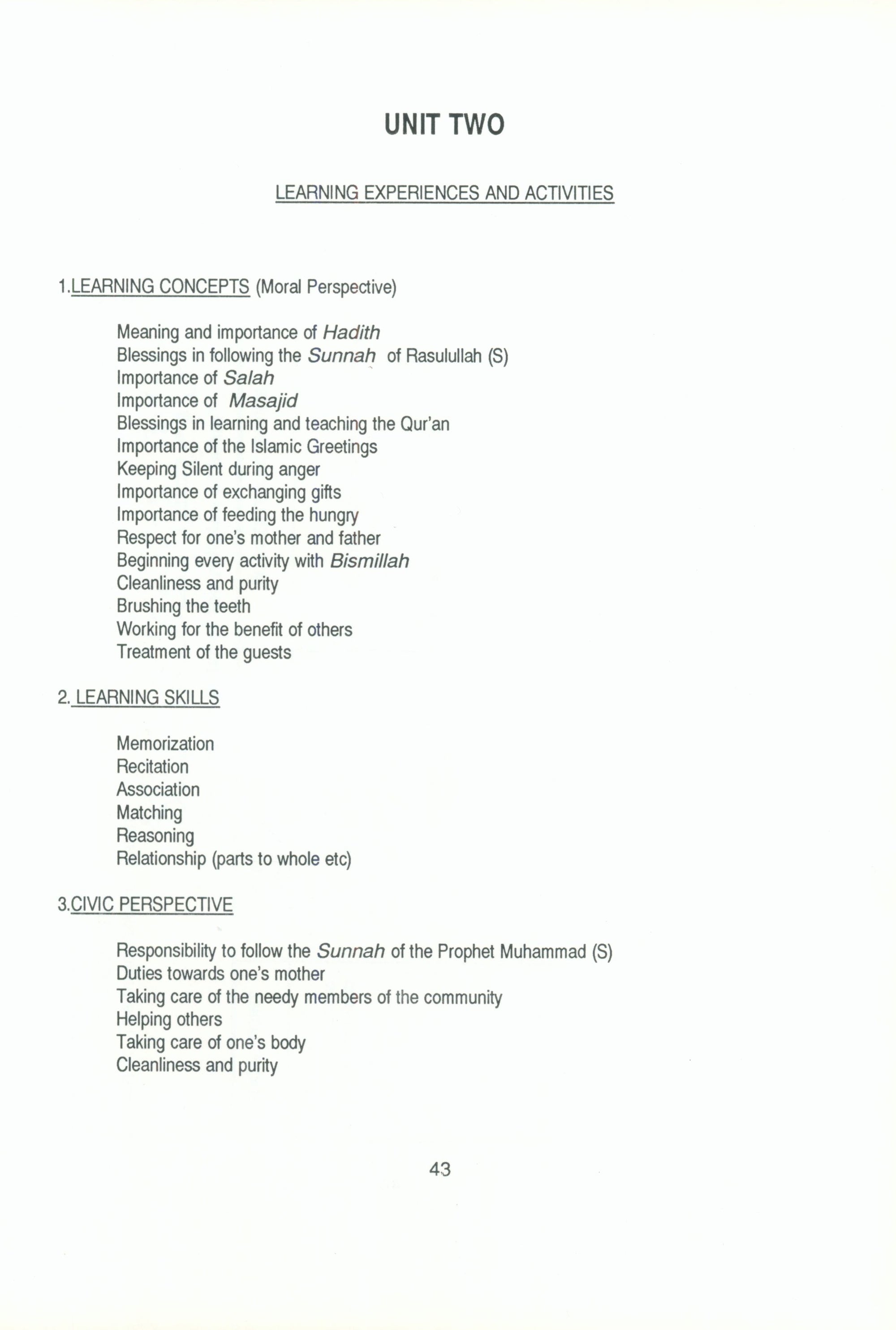 IQRA' Kindergarten Curriculum Volume 2 - Sirah of Rasulullah