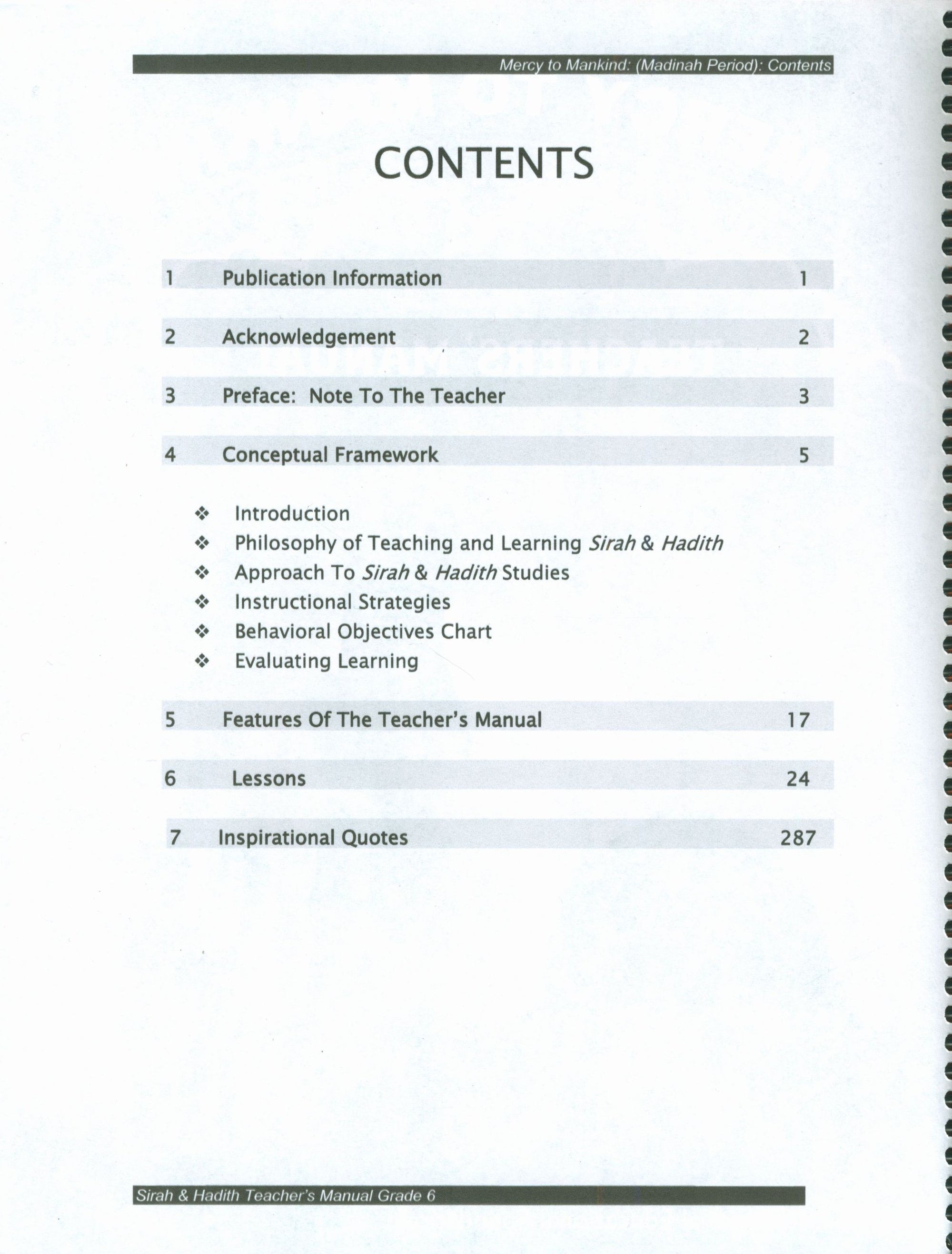 Mercy to Mankind Madina Period Teacher's Manual CD - 6th Grade