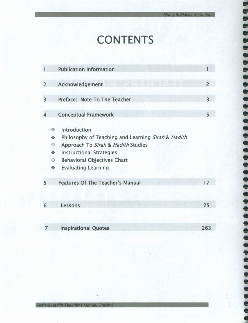Mercy to Mankind Makka Period Teacher's Manual CD - 5th Grade