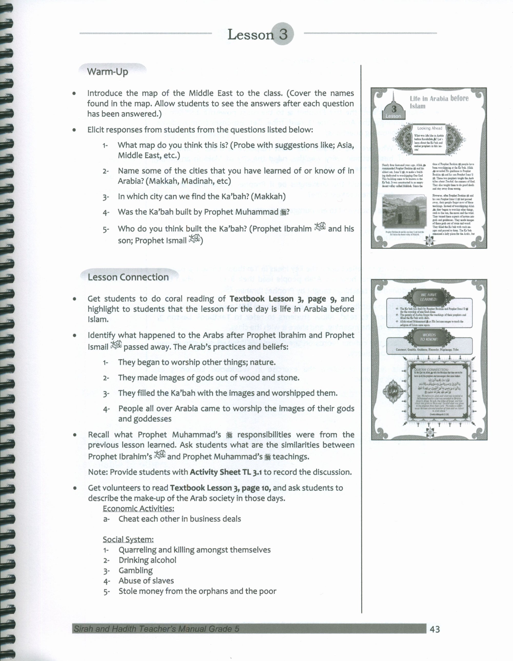 Mercy to Mankind Makka Period Teacher's Manual CD - 5th Grade