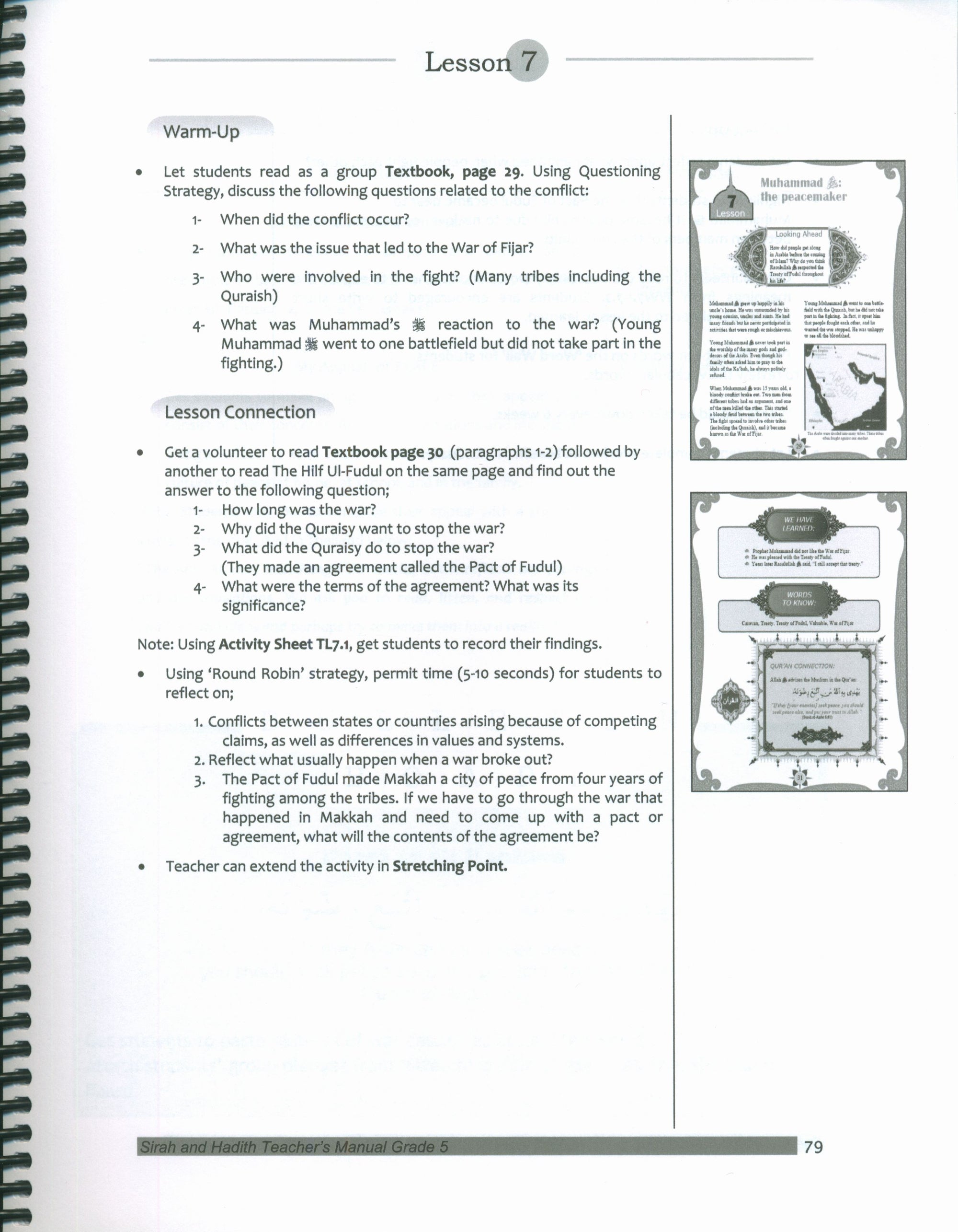 Mercy to Mankind Makka Period Teacher's Manual CD - 5th Grade