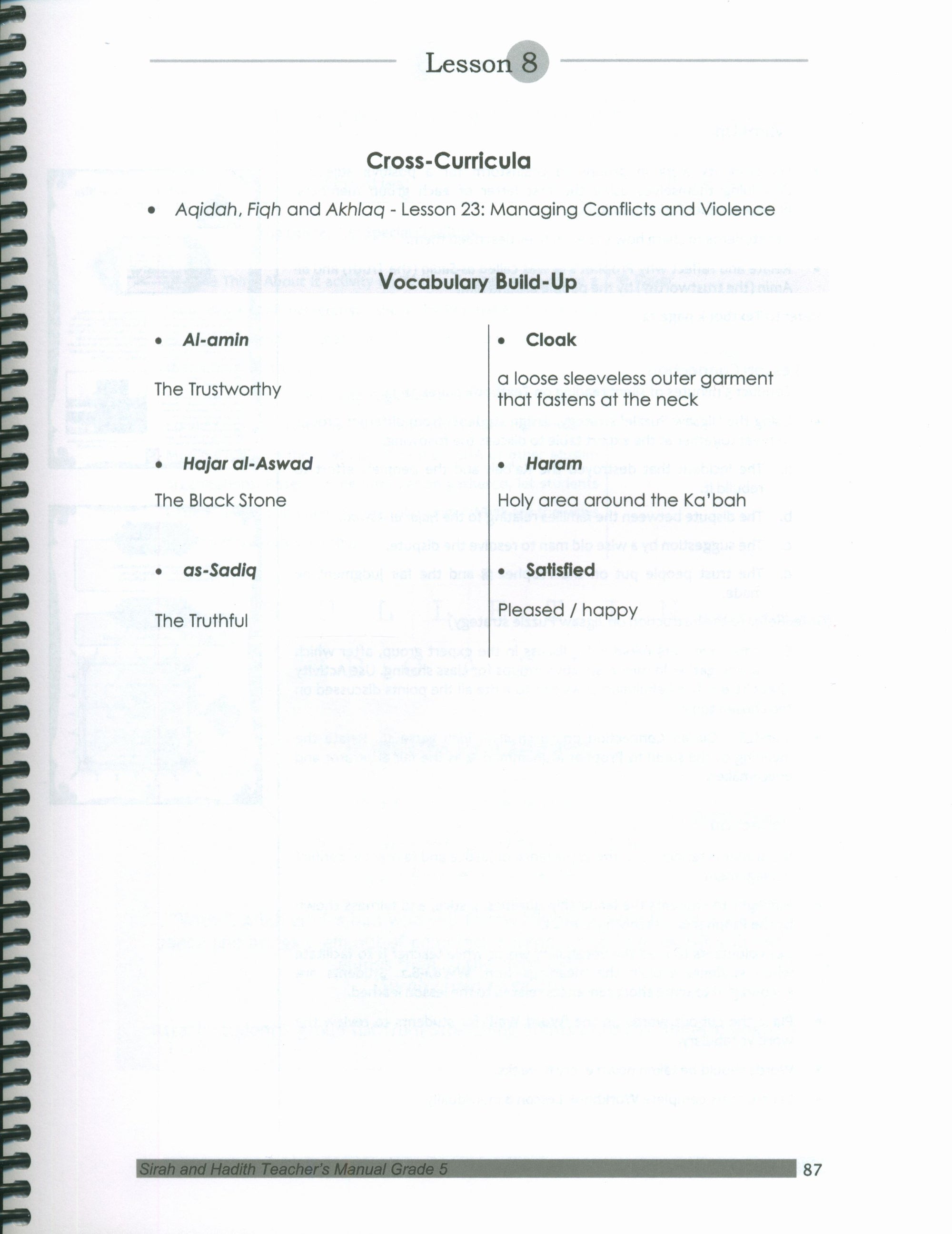 Mercy to Mankind Makka Period Teacher's Manual CD - 5th Grade