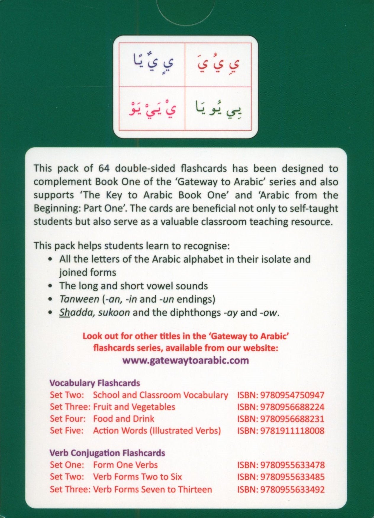 Gateway to Arabic Flashcards Set 1 مفتاح العربية