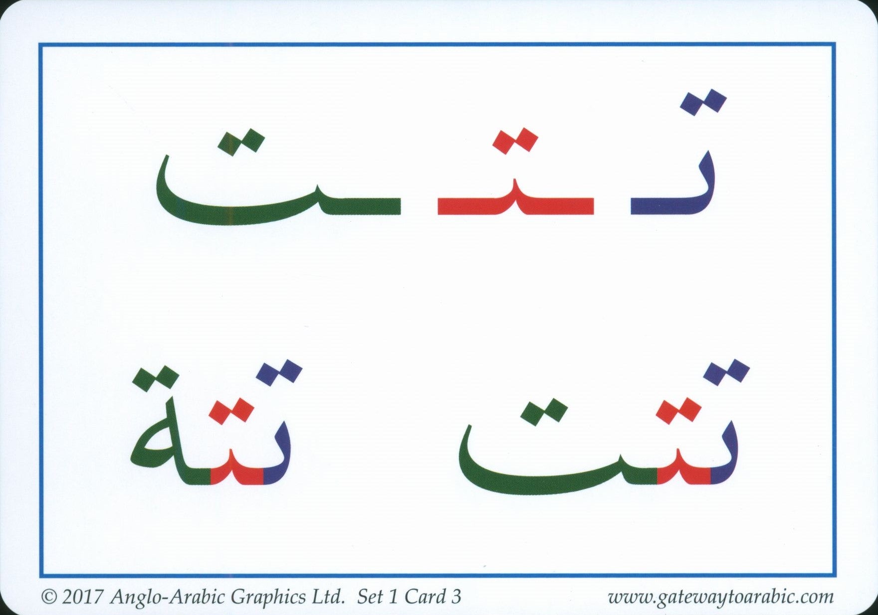 Gateway to Arabic Flashcards Set 1 مفتاح العربية