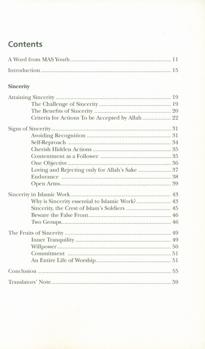 Sincerity: The Essential Quality