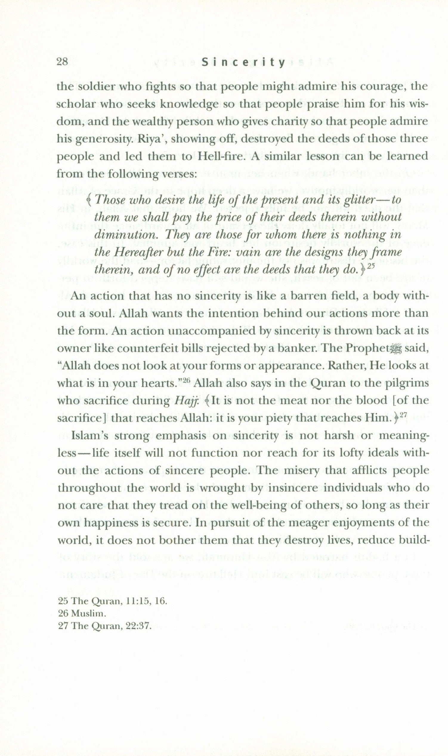 Sincerity: The Essential Quality