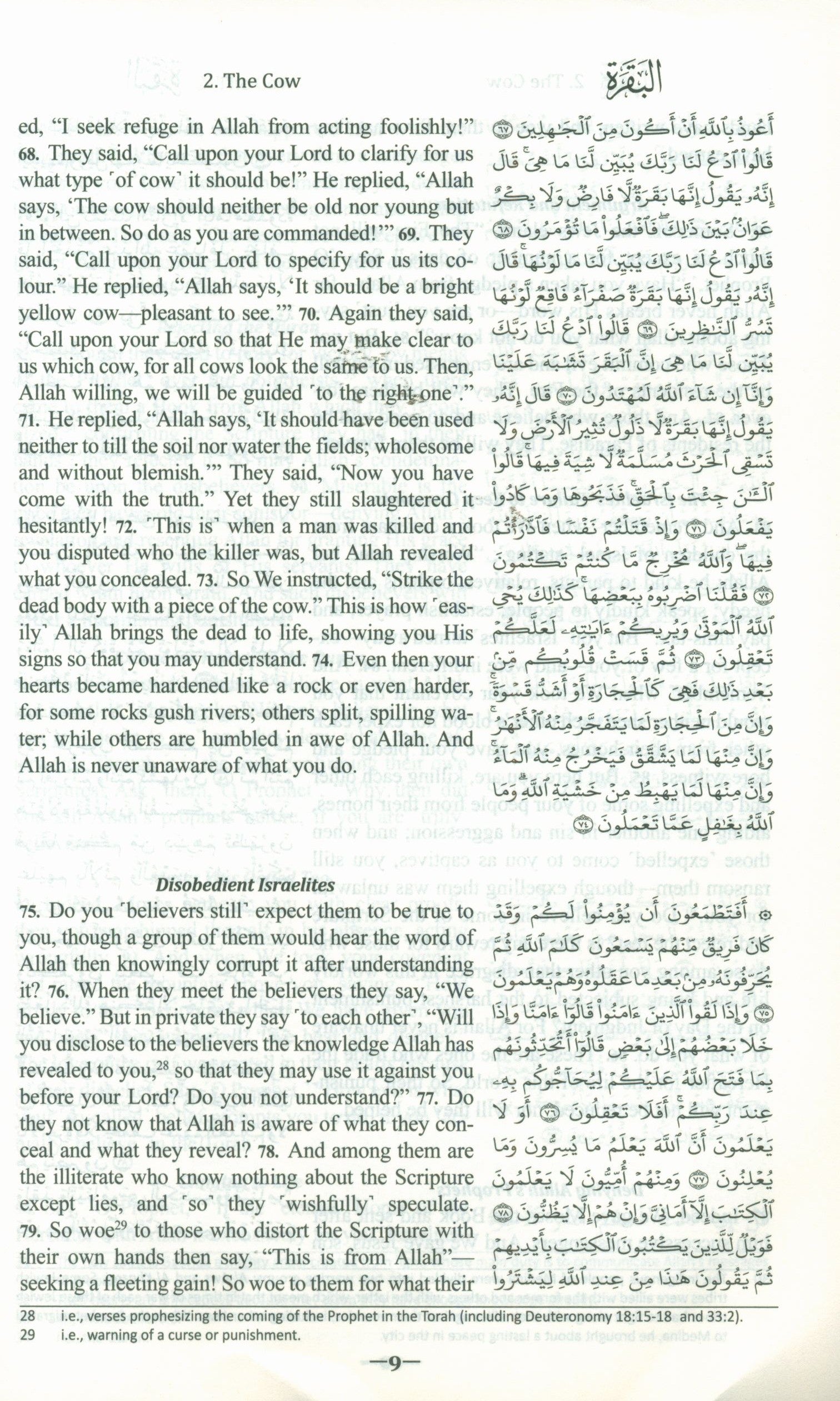 The Clear Quran with Arabic Text - Parallel Edition Flexible Cover