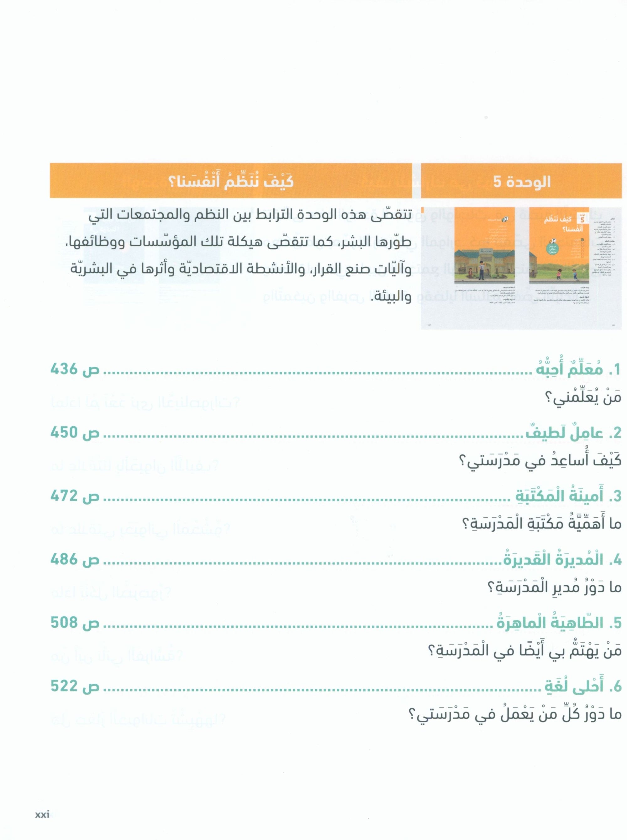 In Arabic Teacher Guide: KG Part 2 بالعربي