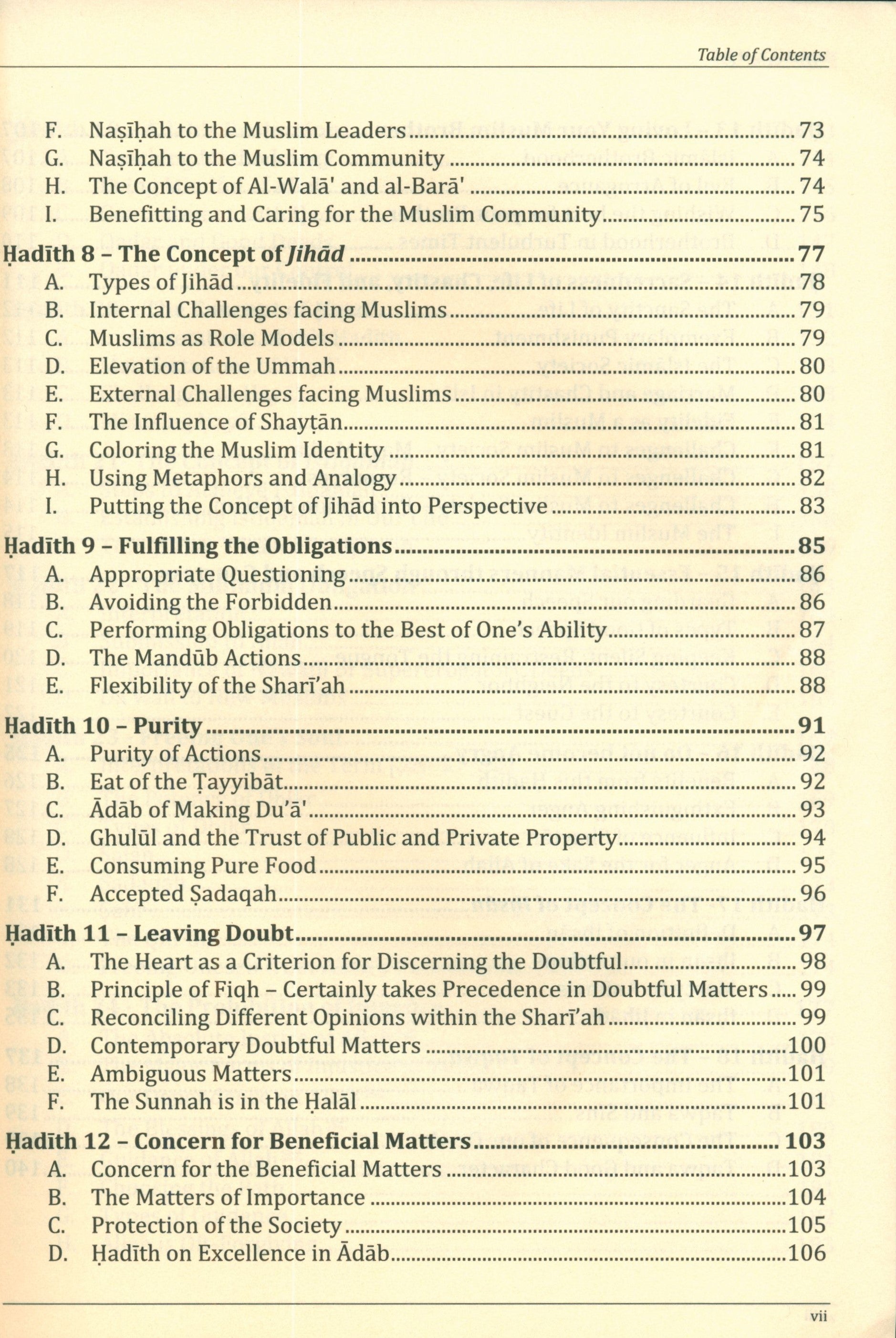 Commentary on the Forty Hadith of Imam Al-Nawawi - Timeless Prophetic Gems of Guidance and Wisdom