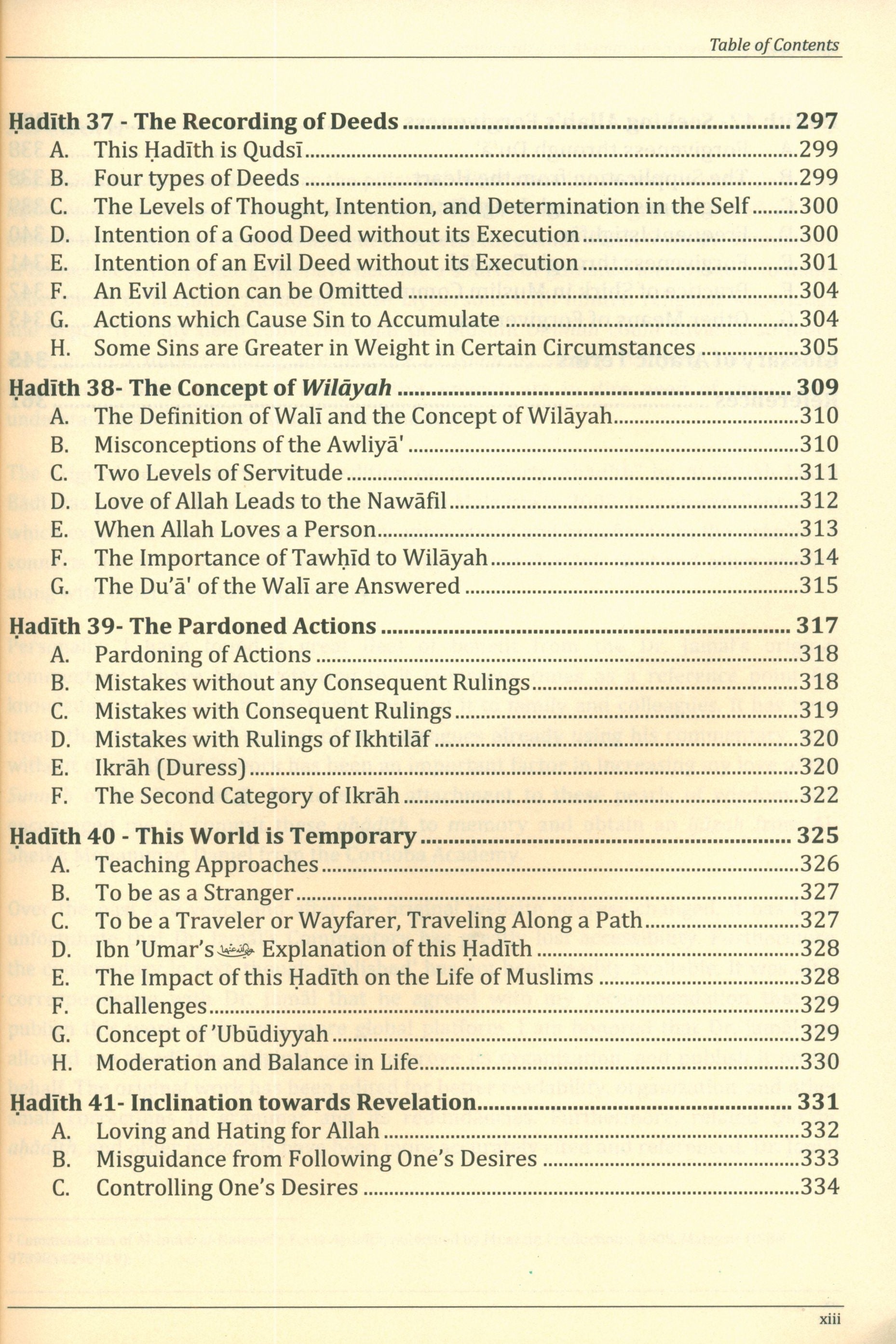 Commentary on the Forty Hadith of Imam Al-Nawawi - Timeless Prophetic Gems of Guidance and Wisdom