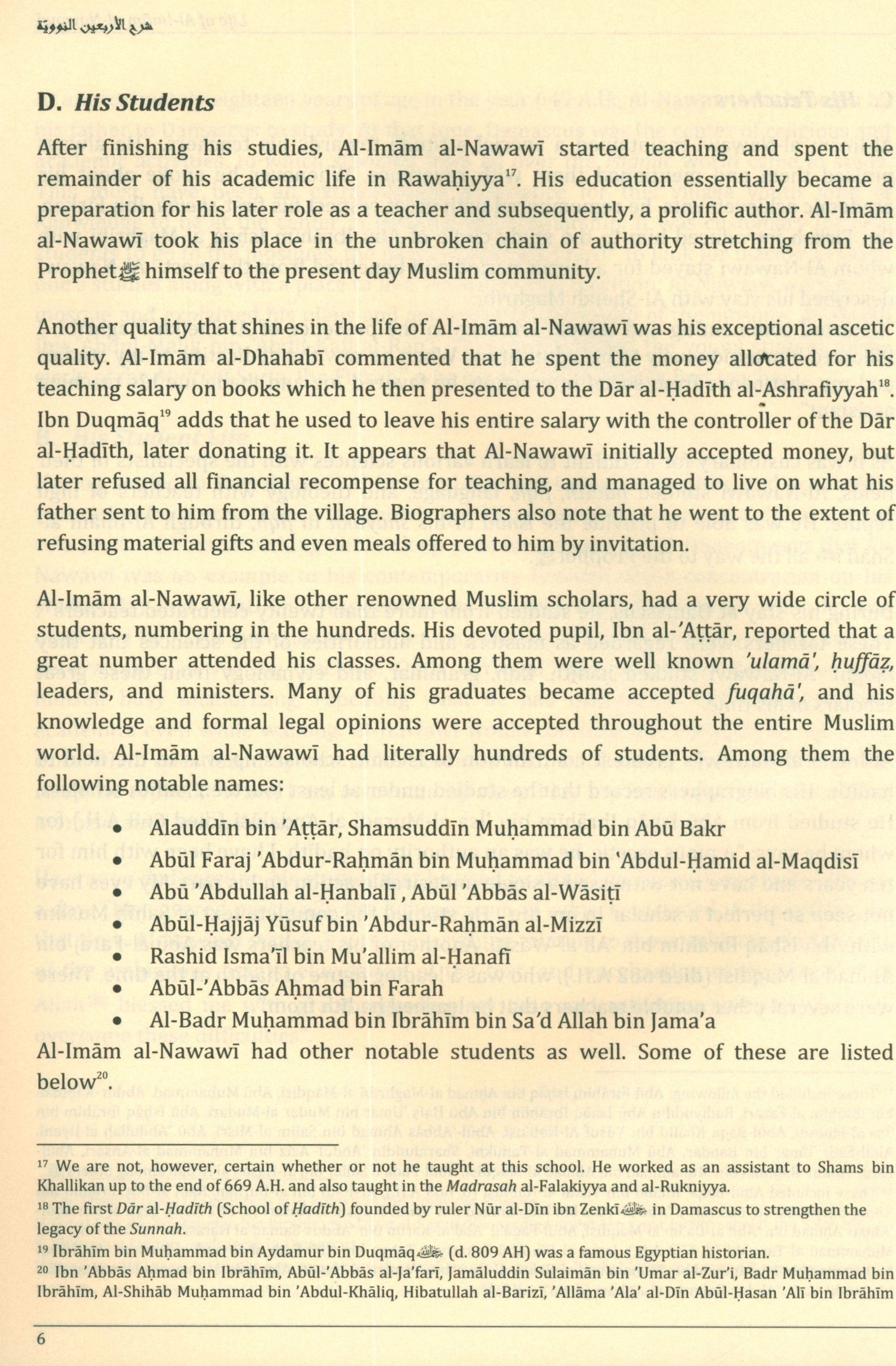 Commentary on the Forty Hadith of Imam Al-Nawawi - Timeless Prophetic Gems of Guidance and Wisdom