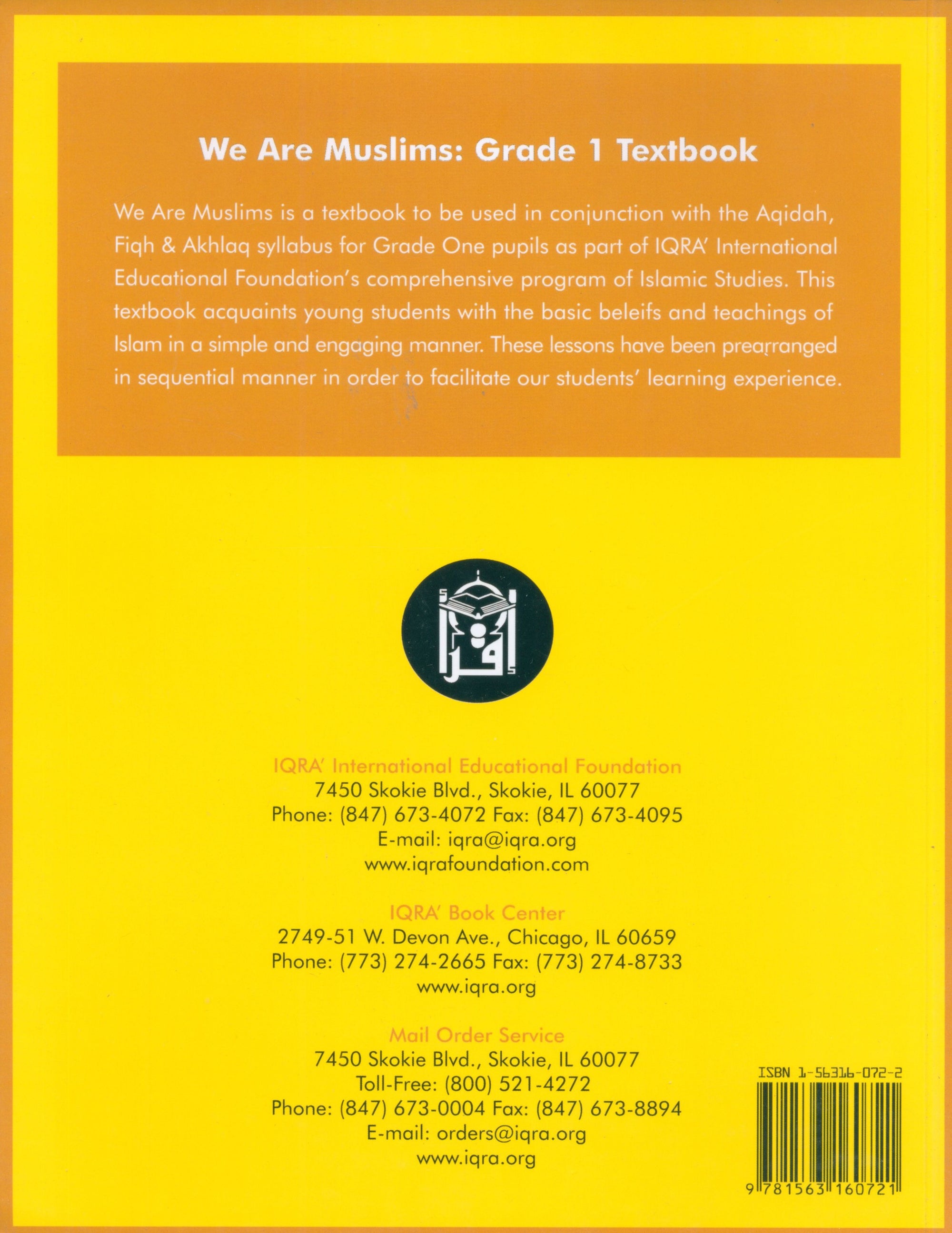 We Are Muslims Textbook Grade 1