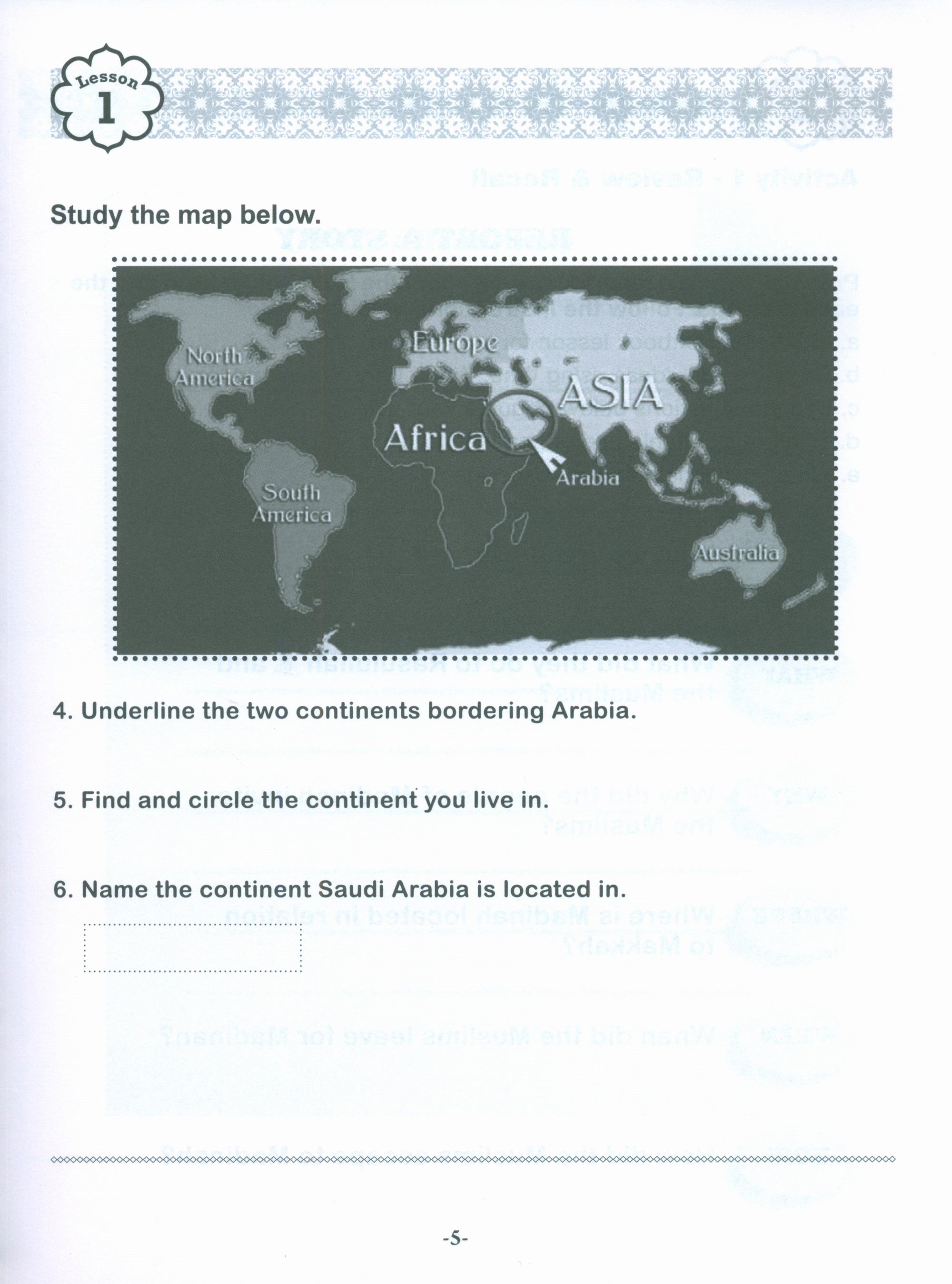 Sirah of our Prophet (Our Prophet Life in Madina) Grade 3 Workbook