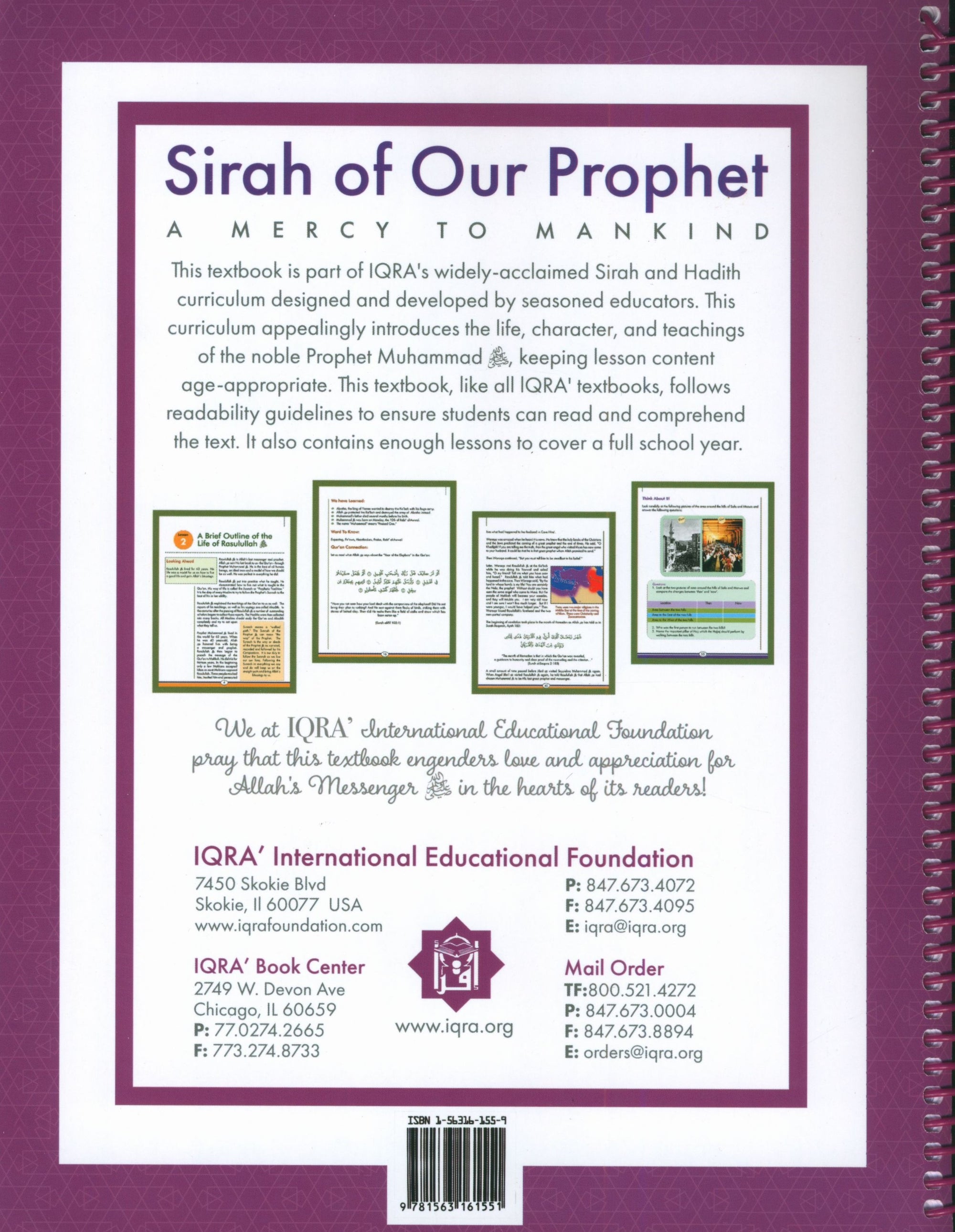 Sirah of our Prophet (Mercy to Mankind) Grade 5 Workbook