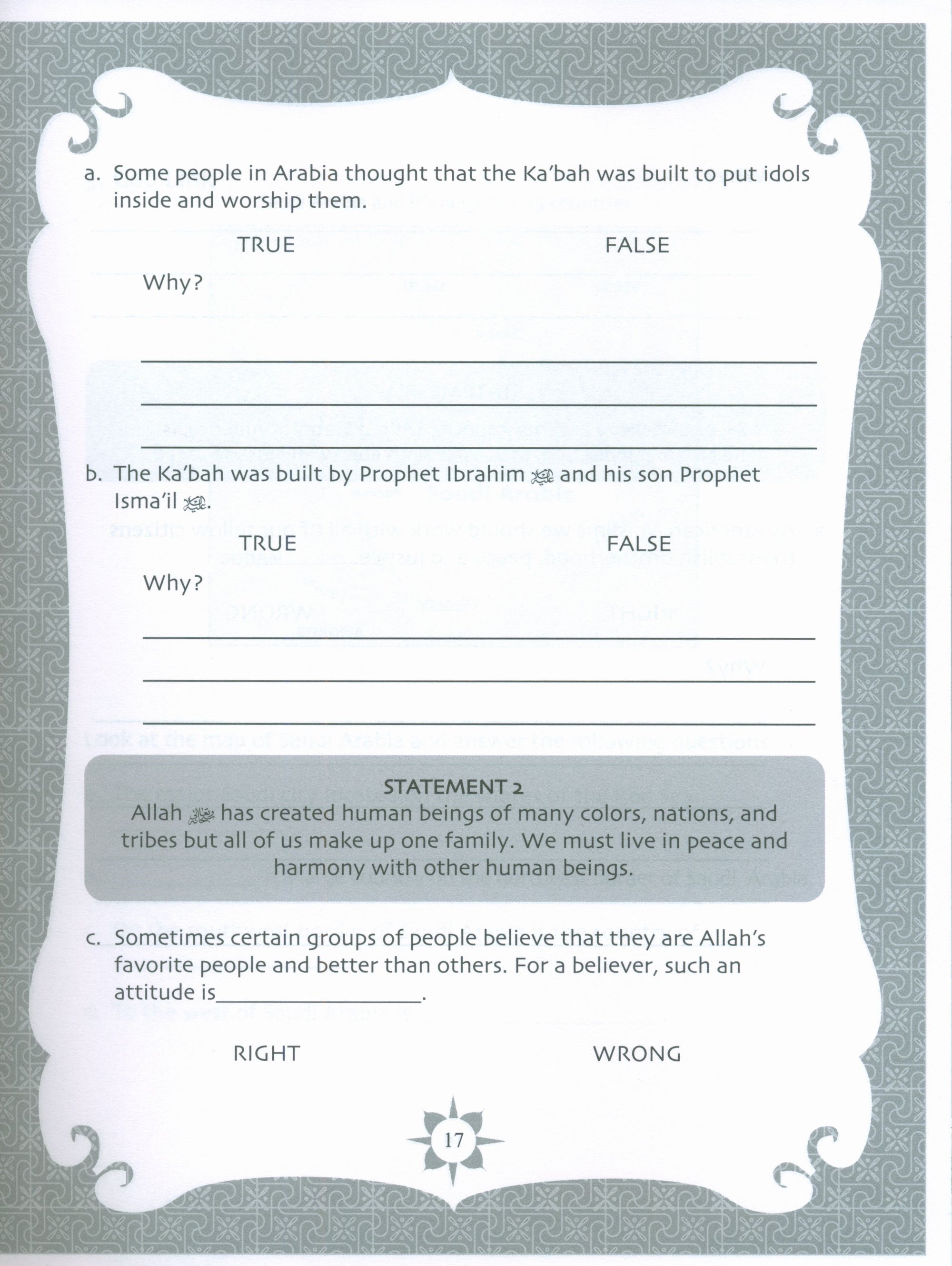 Sirah of our Prophet (Mercy to Mankind) Grade 5 Workbook