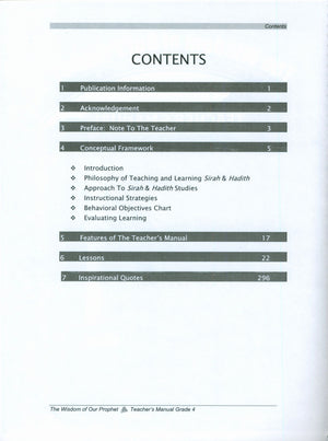 Sirah of our Prophet Grade 4: Teacher's Manual