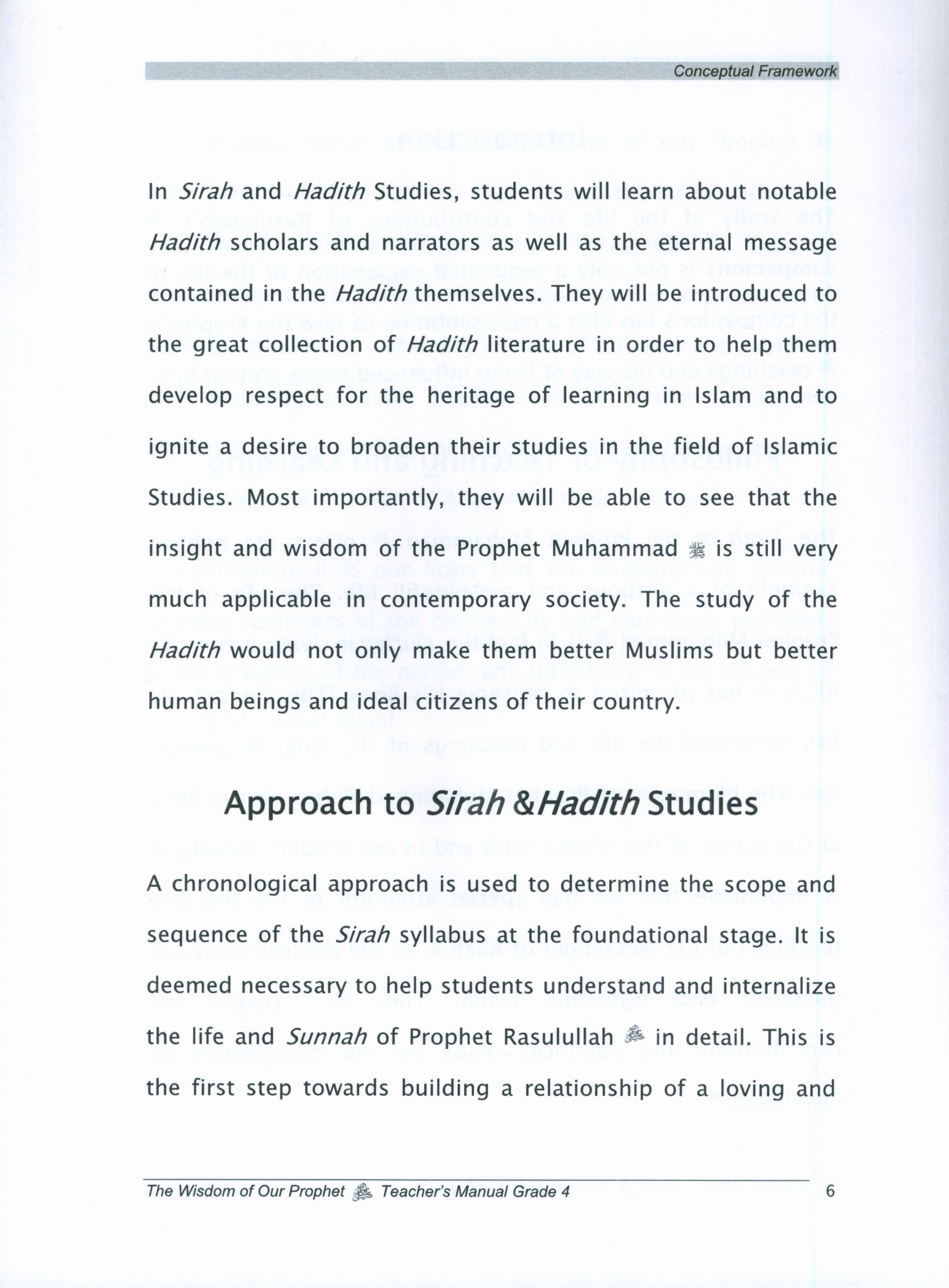 Sirah of our Prophet Grade 4: Teacher's Manual