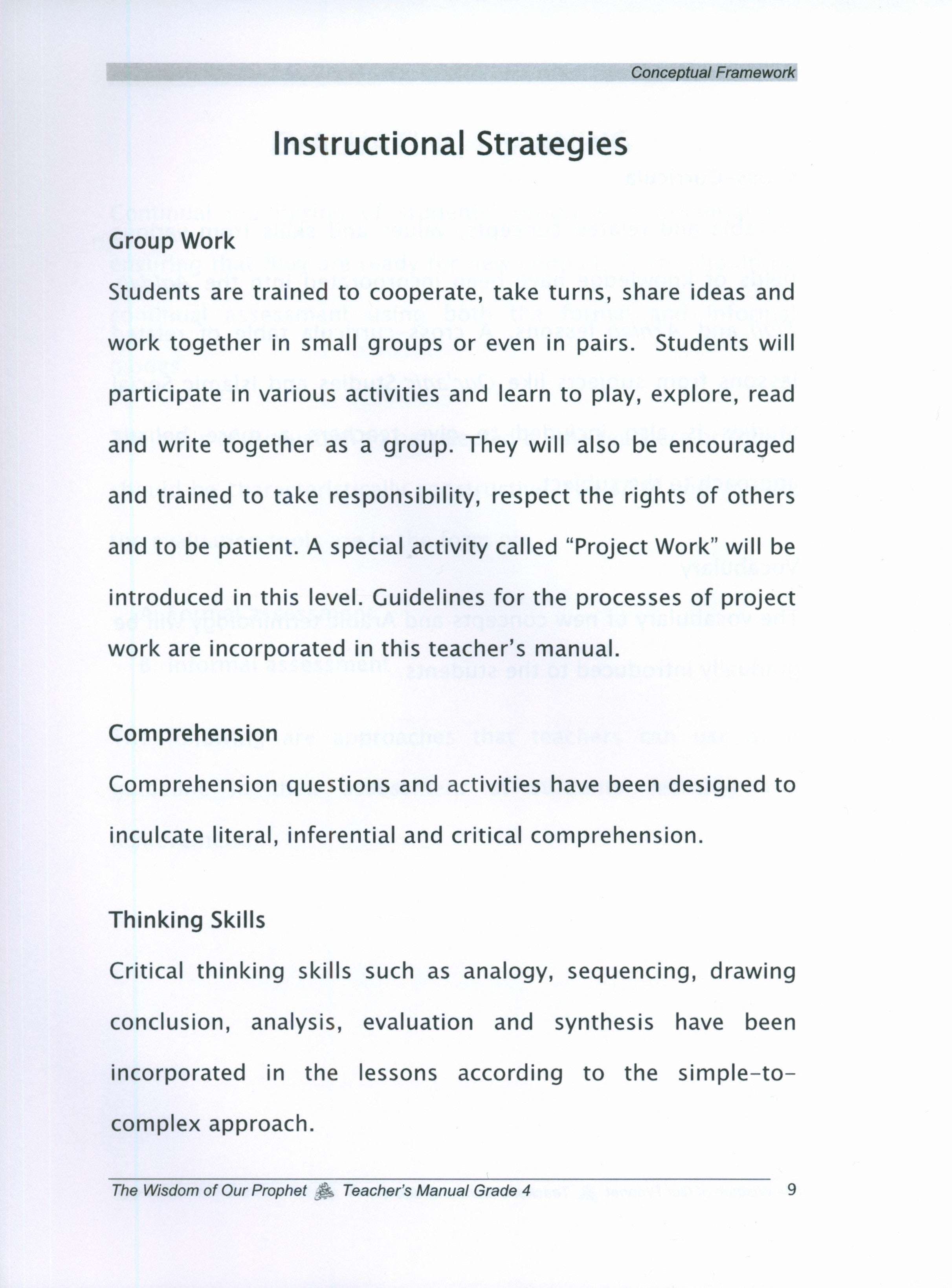 Sirah of our Prophet Grade 4: Teacher's Manual