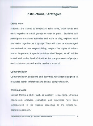 Sirah of our Prophet Grade 4: Teacher's Manual