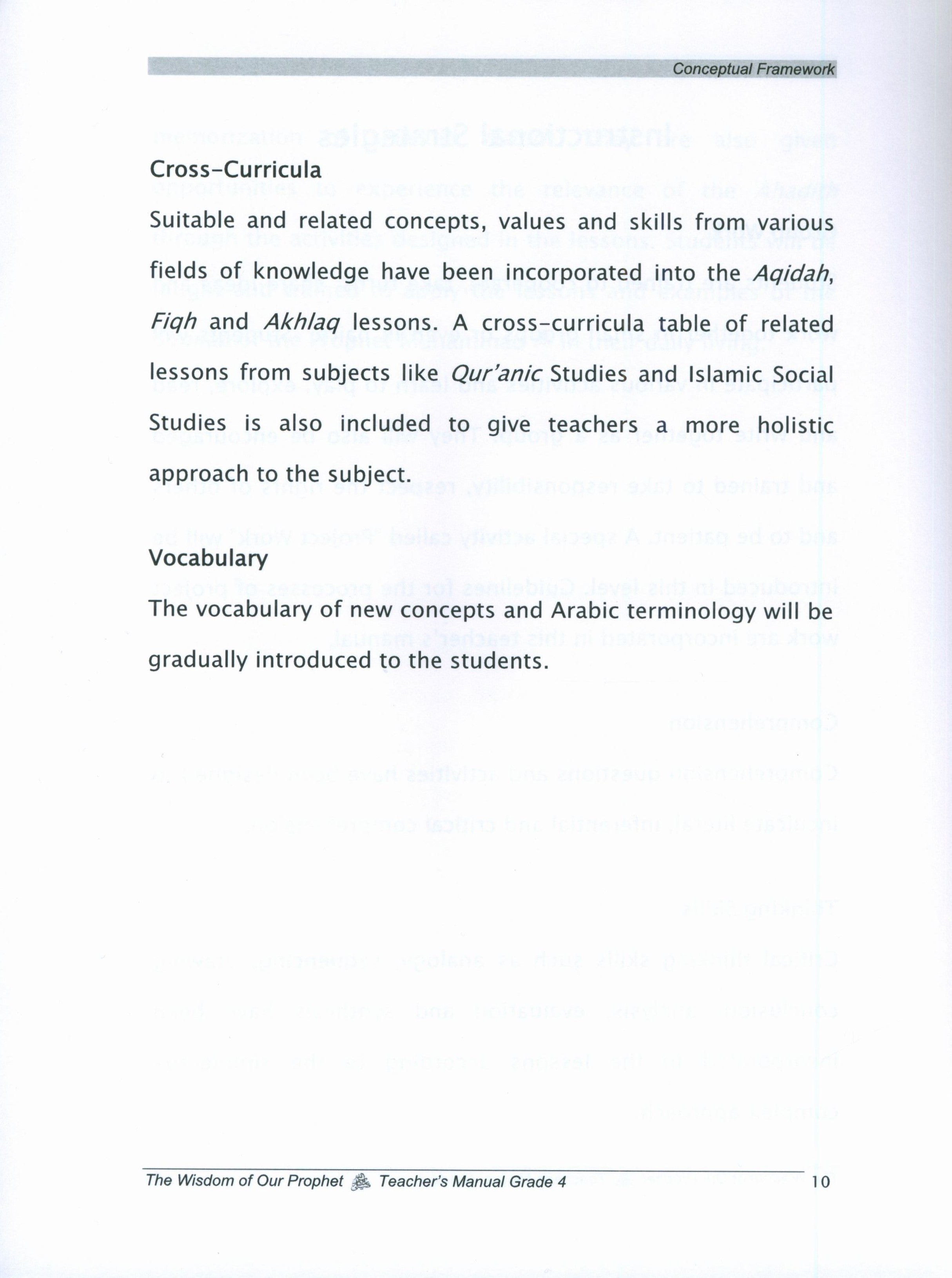Sirah of our Prophet Grade 4: Teacher's Manual