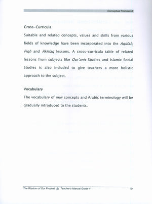 Sirah of our Prophet Grade 4: Teacher's Manual