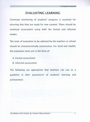 Sirah of our Prophet Grade 4: Teacher's Manual