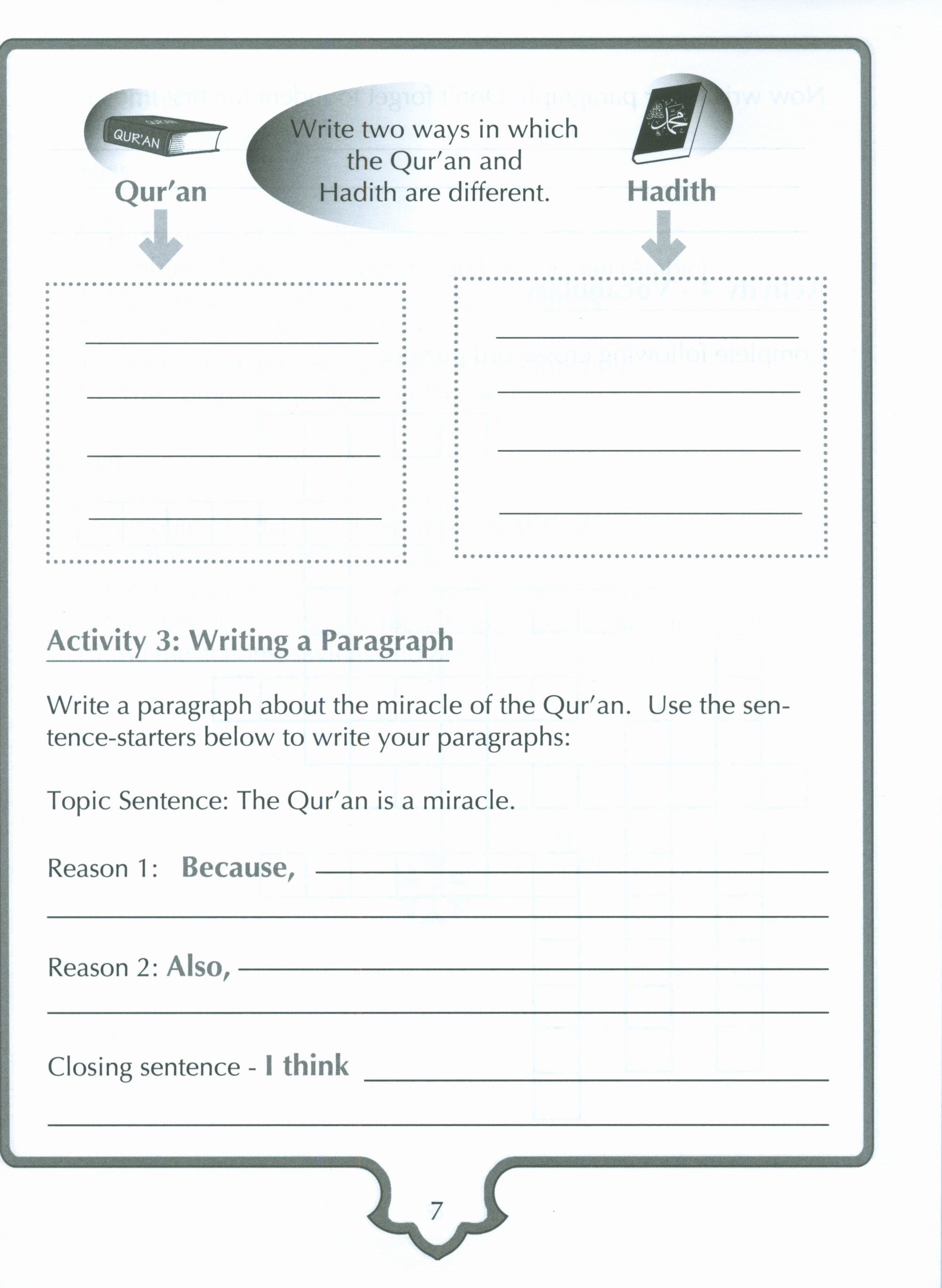 Sirah of our Prophet (Wisdom of Our Prophet) Grade 4 Workbook