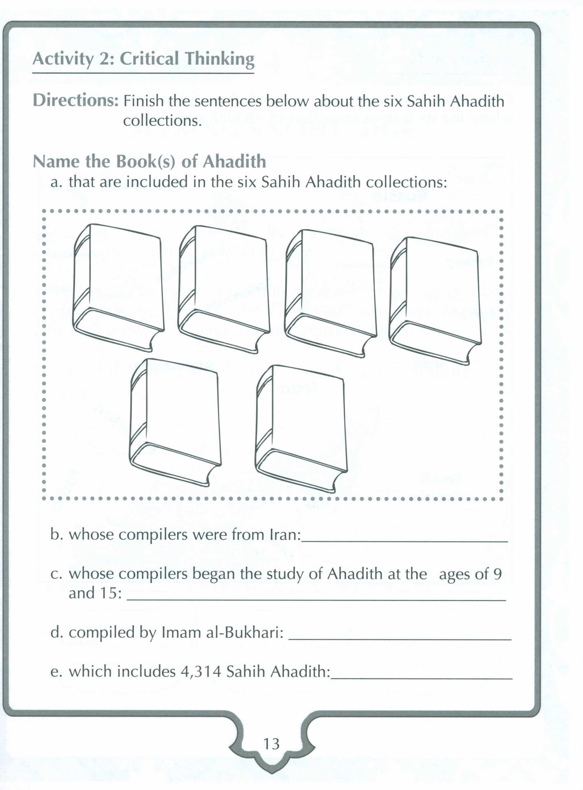 Sirah of our Prophet (Wisdom of Our Prophet) Grade 4 Workbook