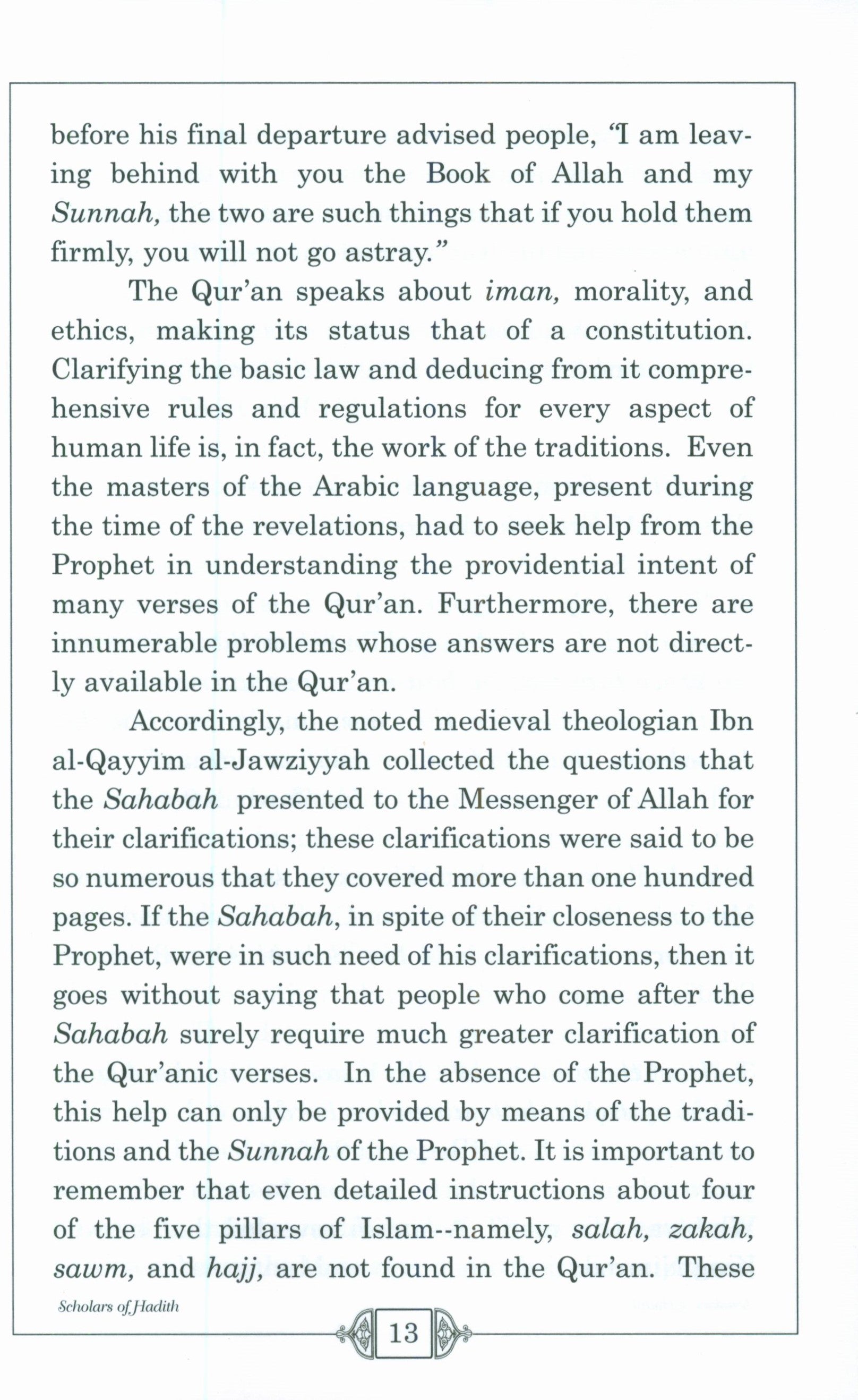 Scholars of Hadith