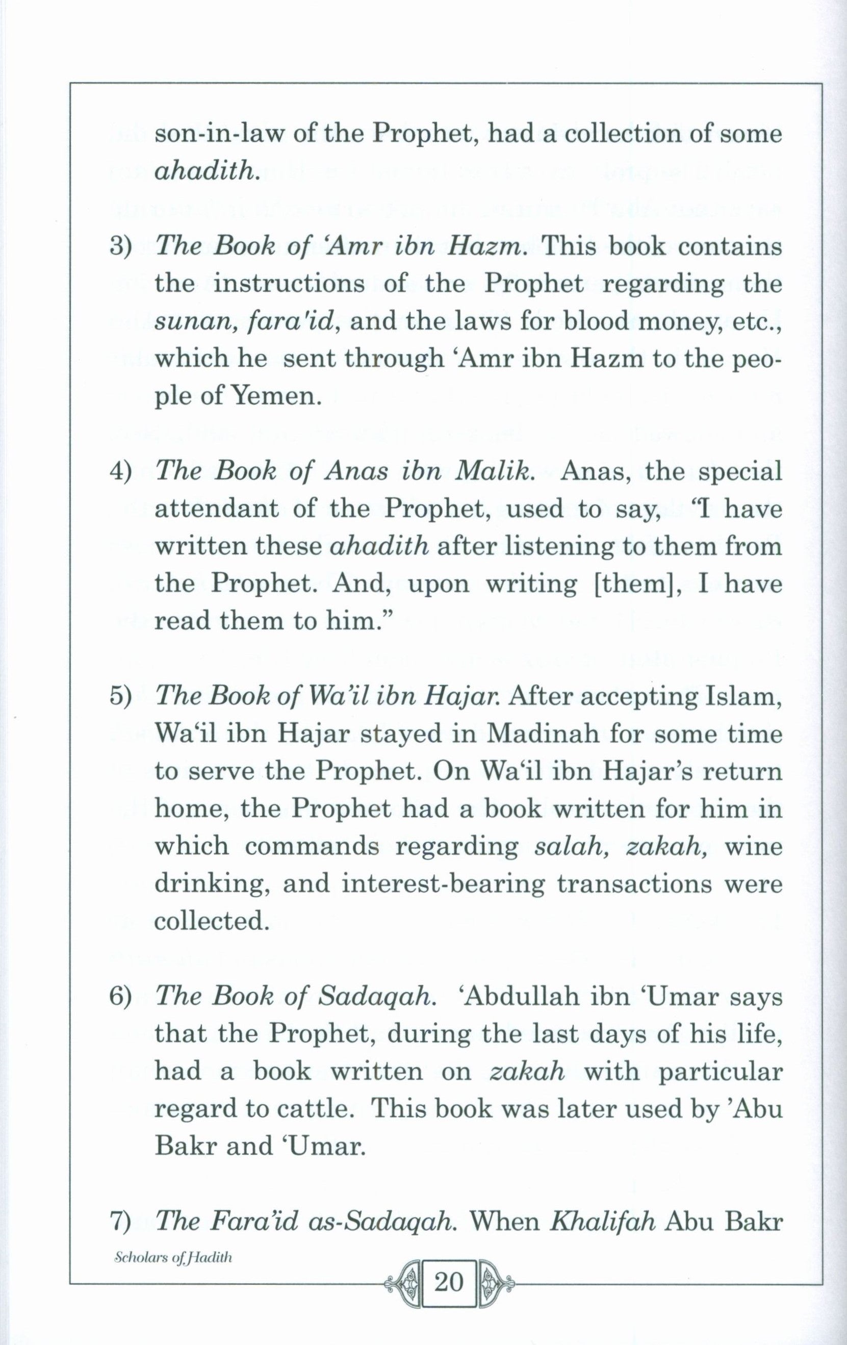 Scholars of Hadith