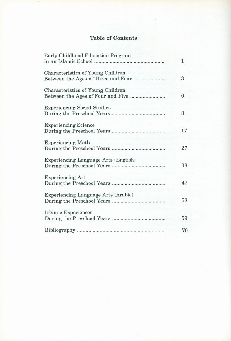 IQRA' Preschool Curriculum Volume 1