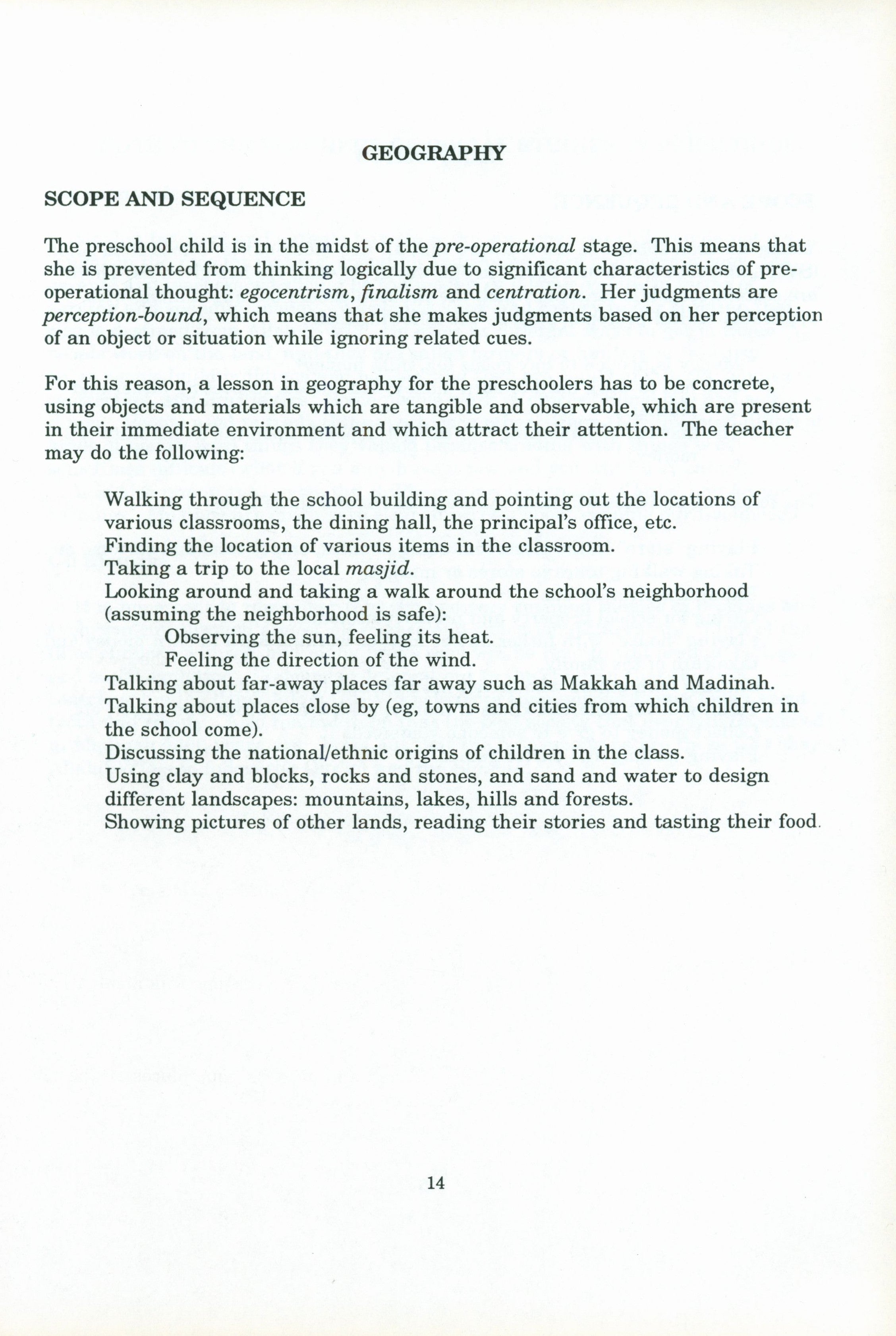 IQRA' Preschool Curriculum Volume 1