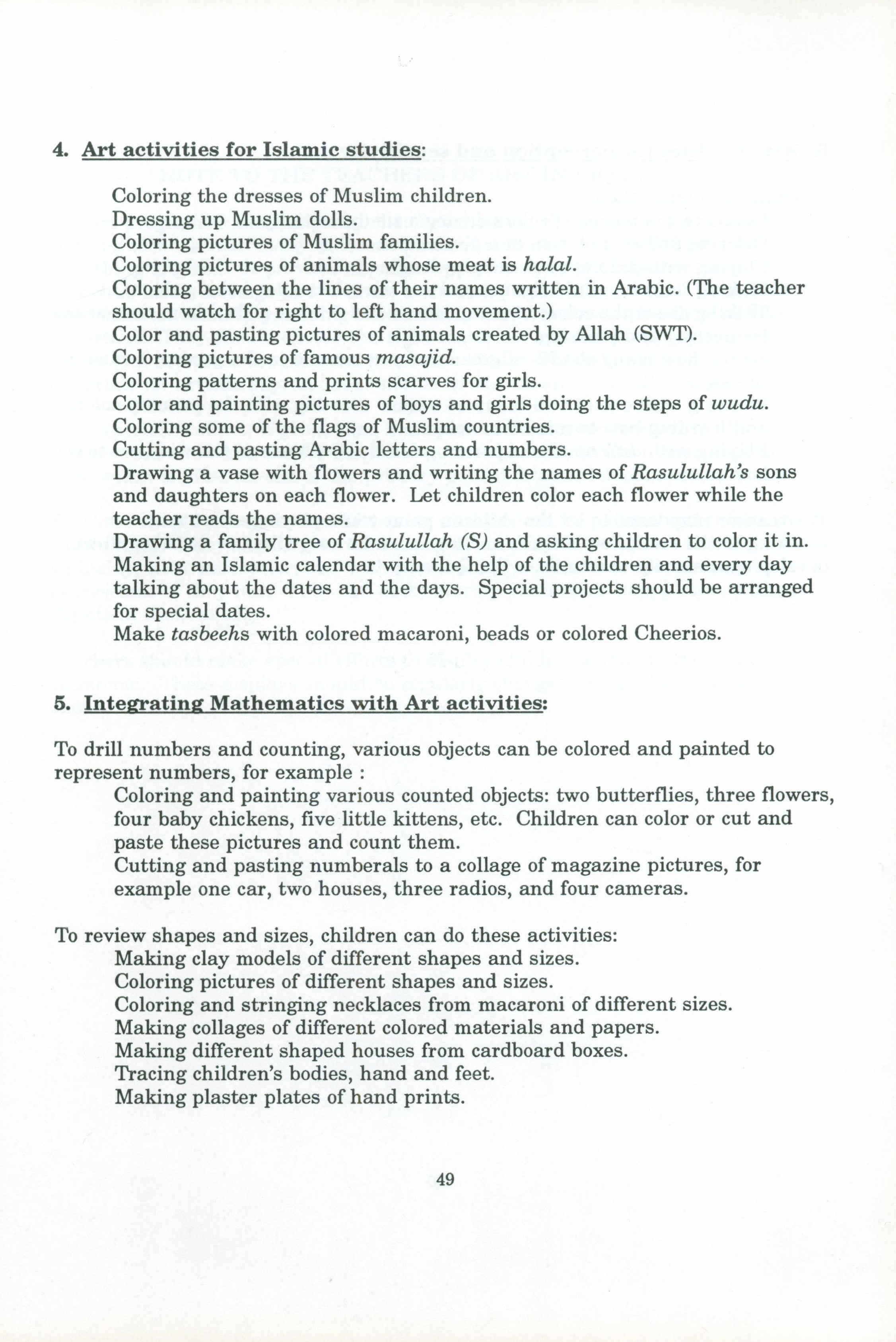 IQRA' Preschool Curriculum Volume 1