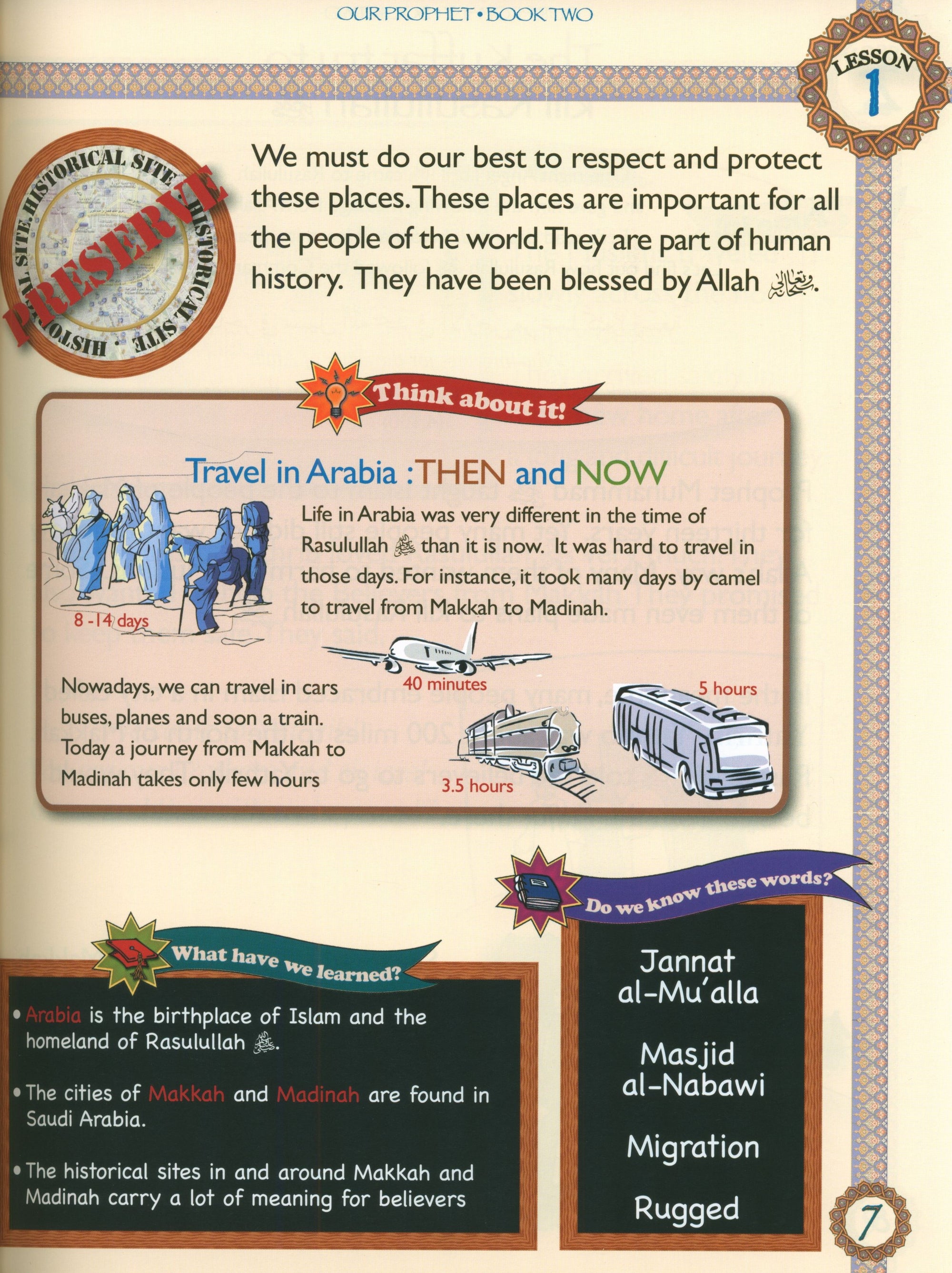 Sirah of our Prophet (Our Prophet Life in Madina) Grade 3 Textbook