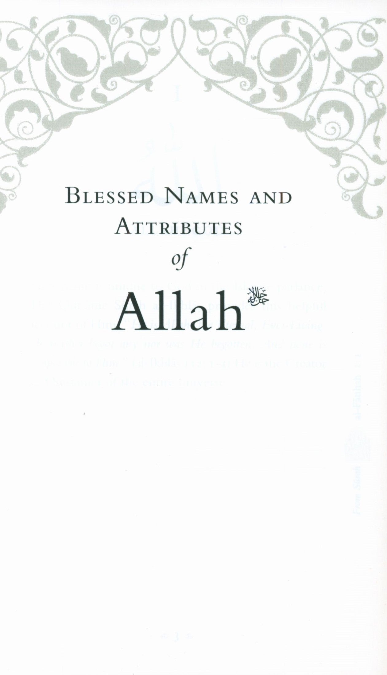 Blessed Names and Attributes of Allah