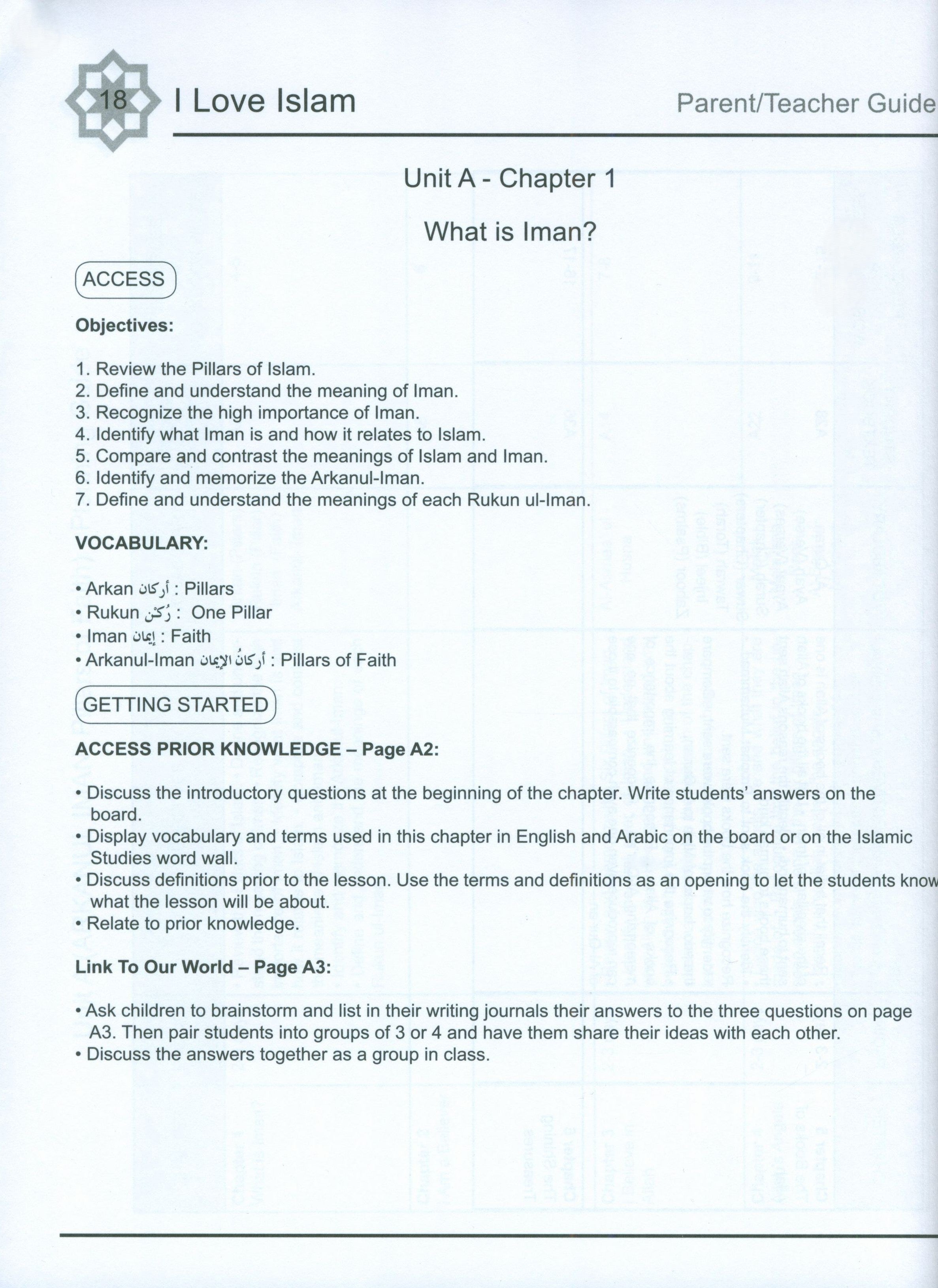 I Love Islam Weekend Edition Teacher / Parent Guide 3