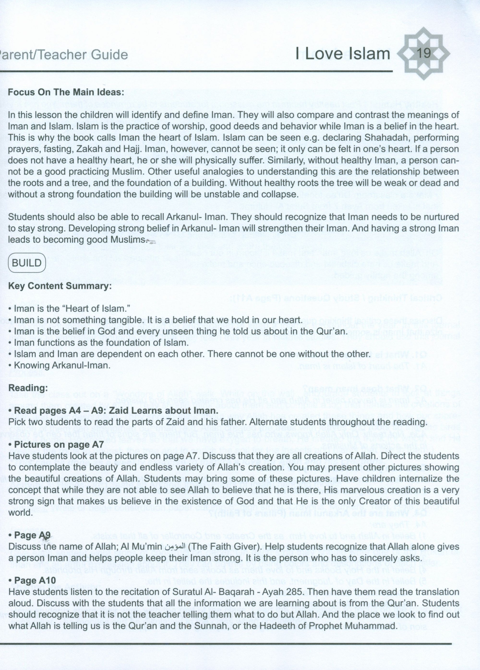 I Love Islam Weekend Edition Teacher / Parent Guide 3