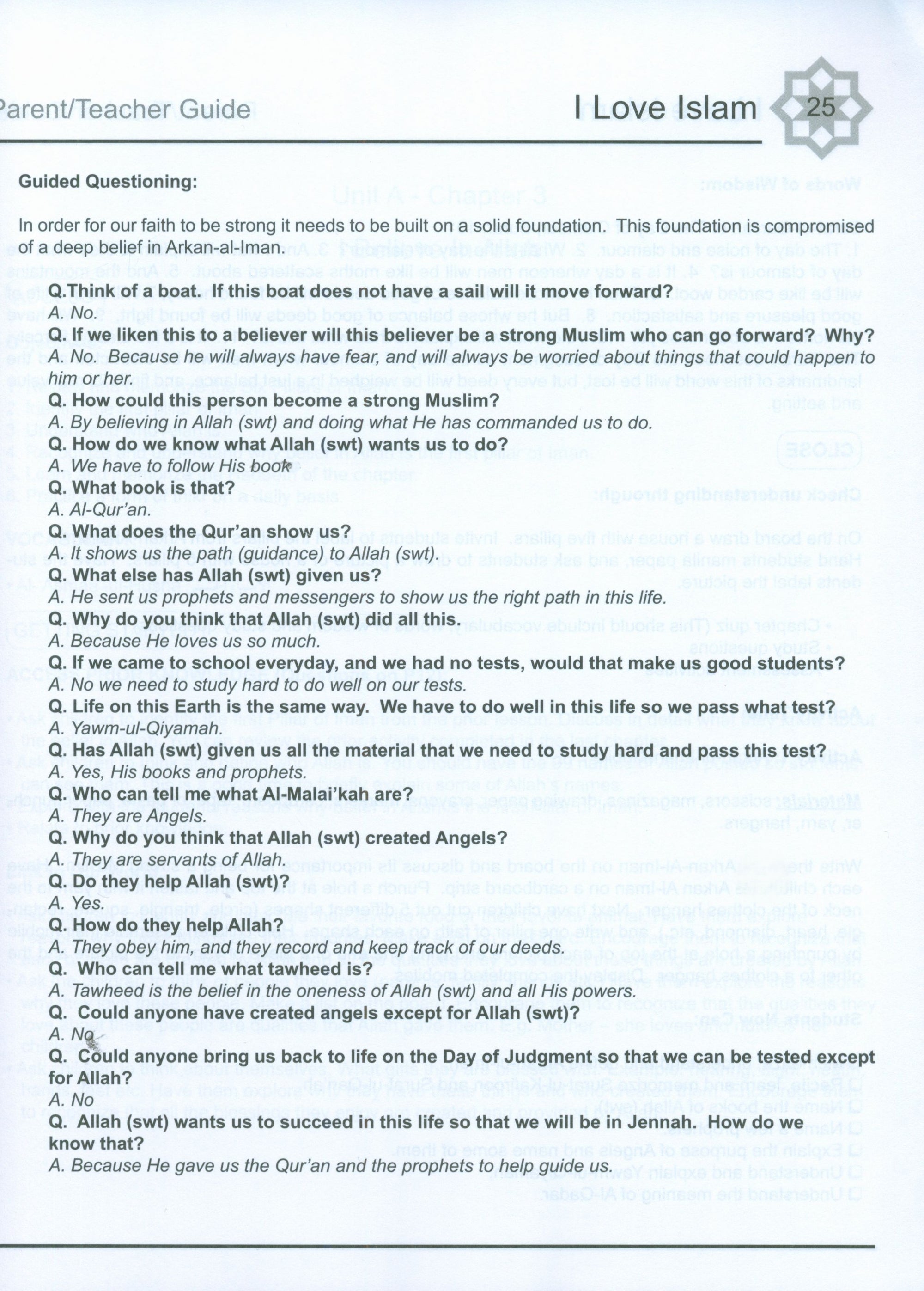 I Love Islam Weekend Edition Teacher / Parent Guide 3