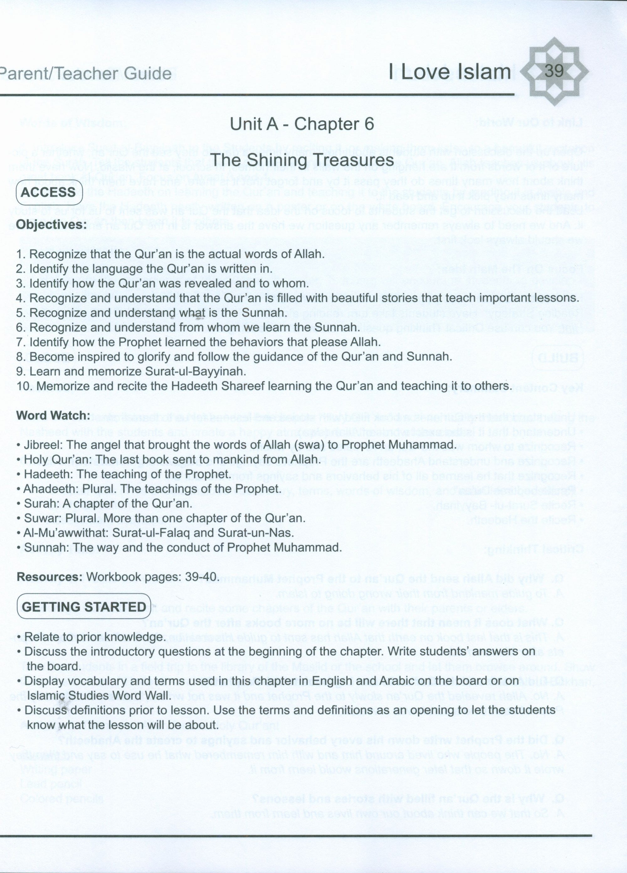 I Love Islam Weekend Edition Teacher / Parent Guide 3