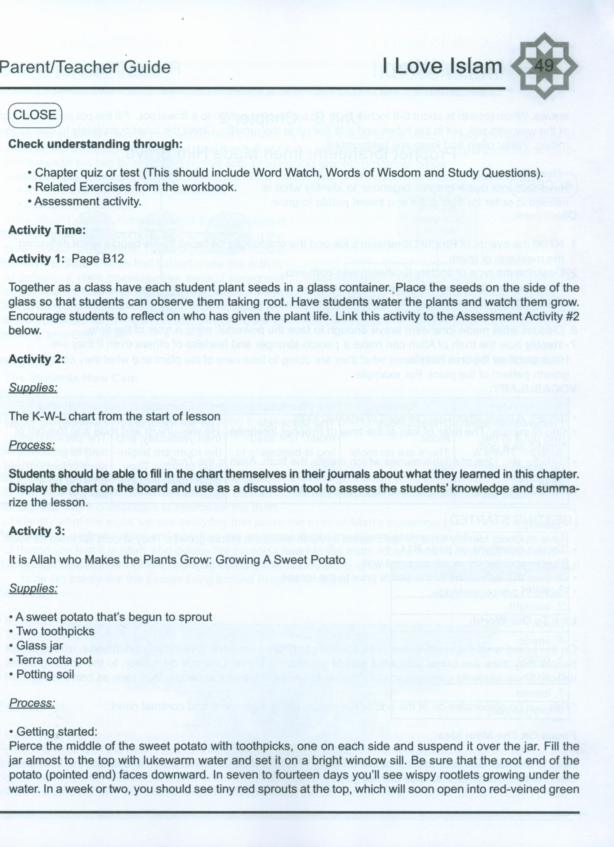 I Love Islam Weekend Edition Teacher / Parent Guide 3