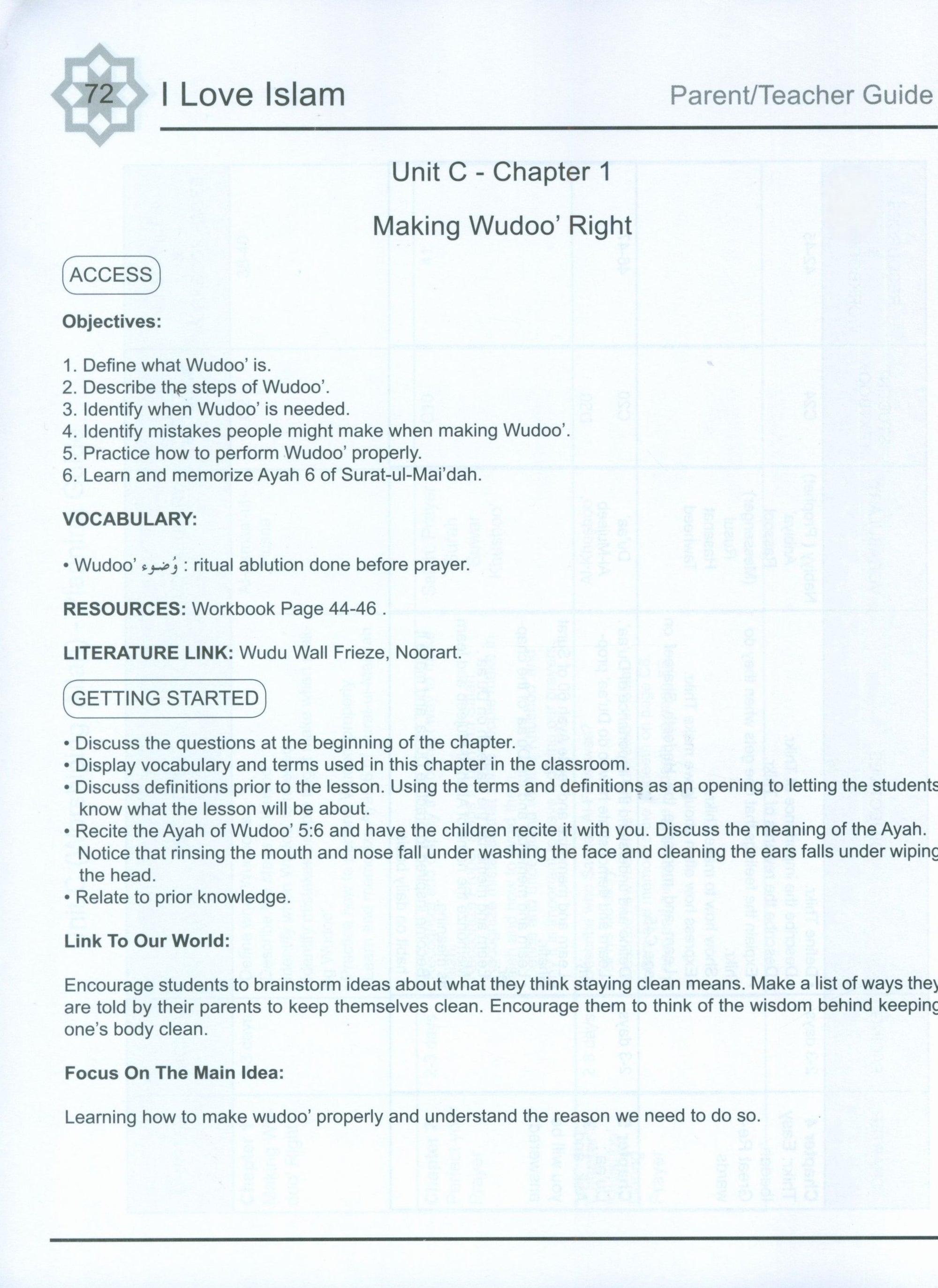 I Love Islam Weekend Edition Teacher / Parent Guide 3