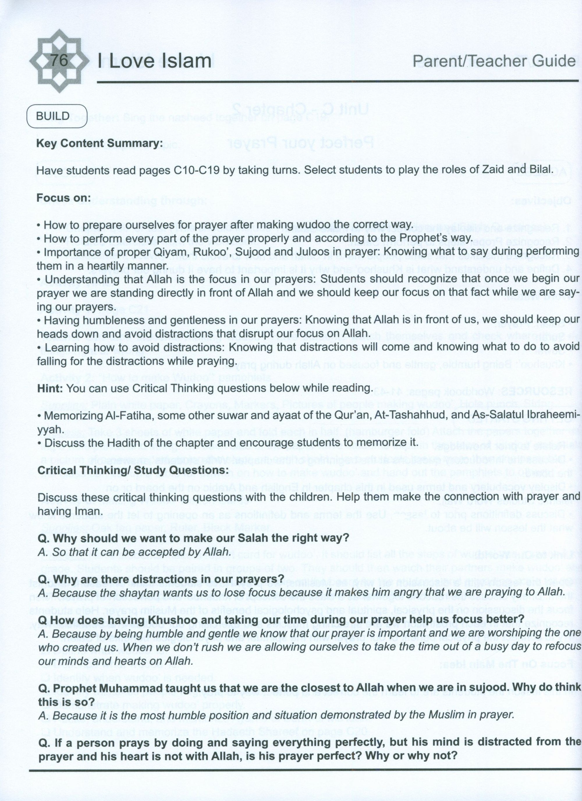 I Love Islam Weekend Edition Teacher / Parent Guide 3