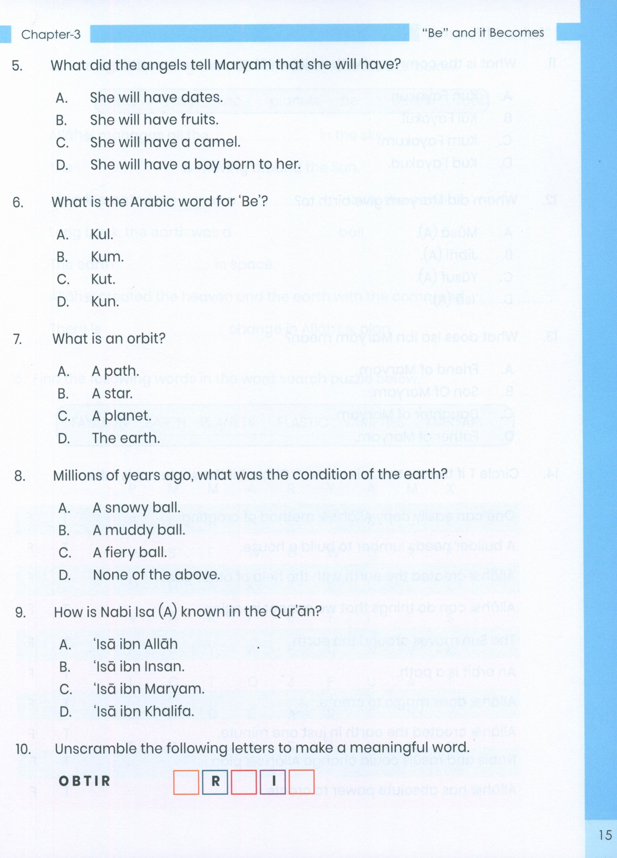 The Message of Islam (Workbook): Level 2