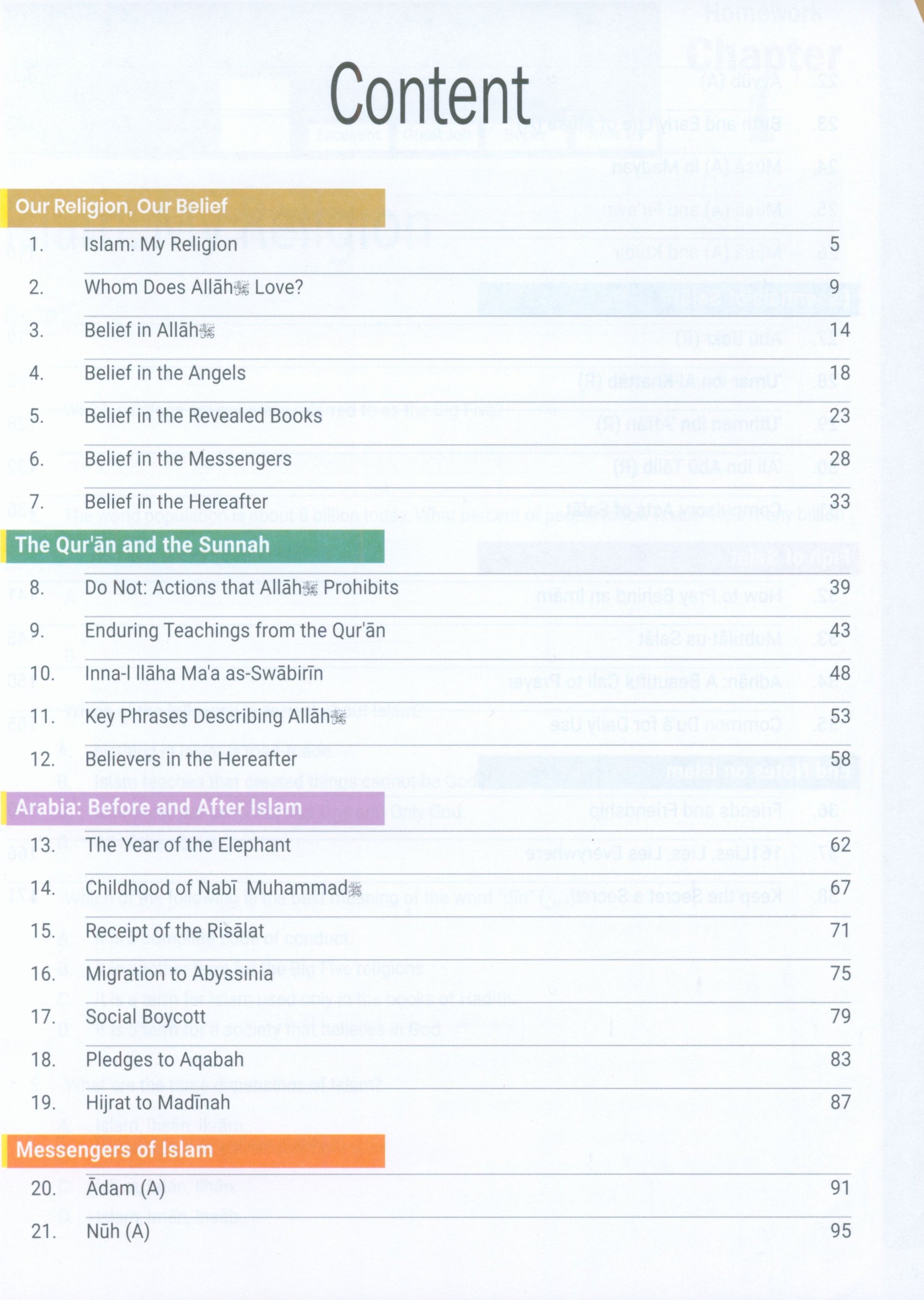 The Message of Islam Workbook Level 4