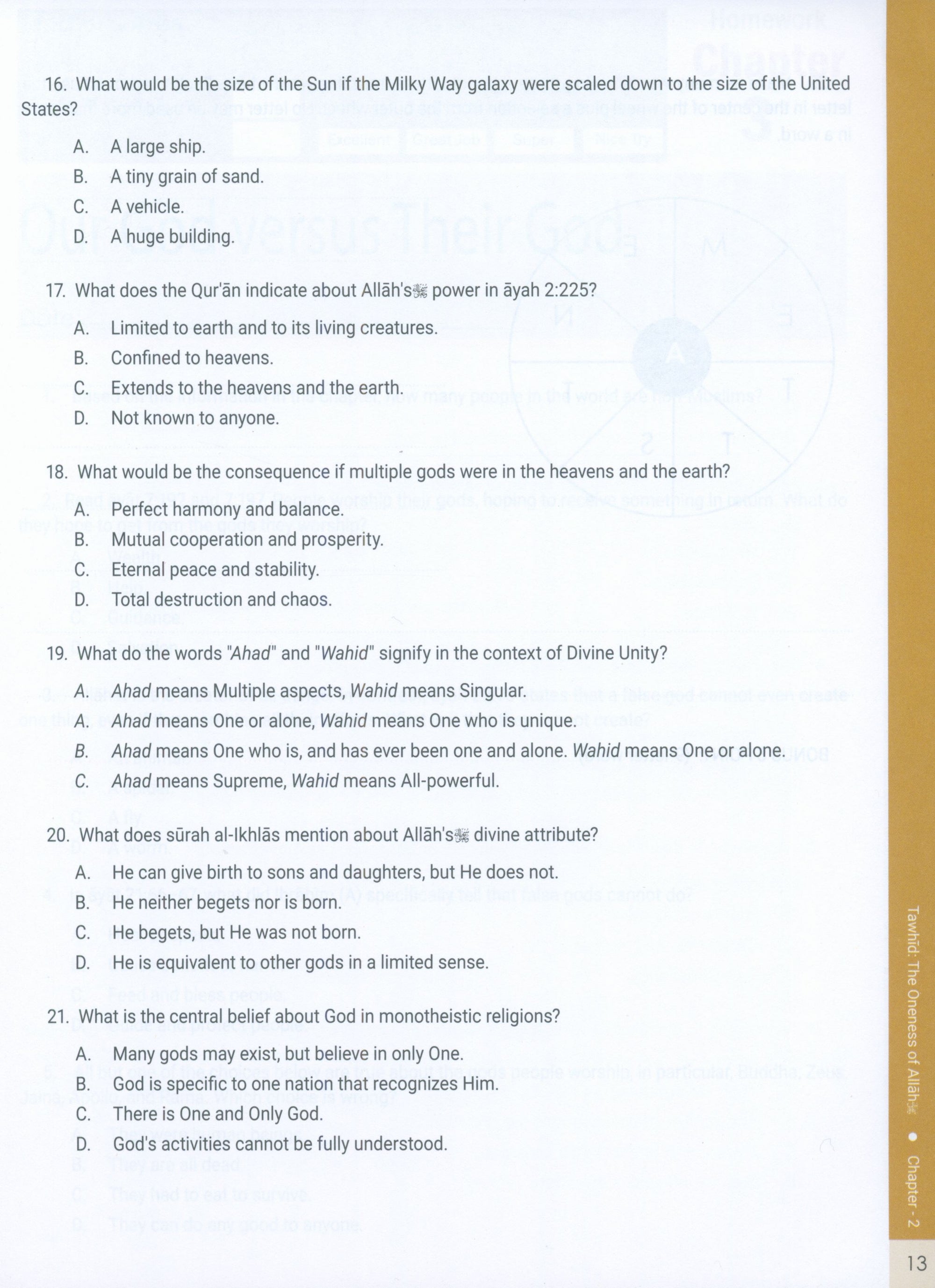 The Message of Islam Workbook Level 5