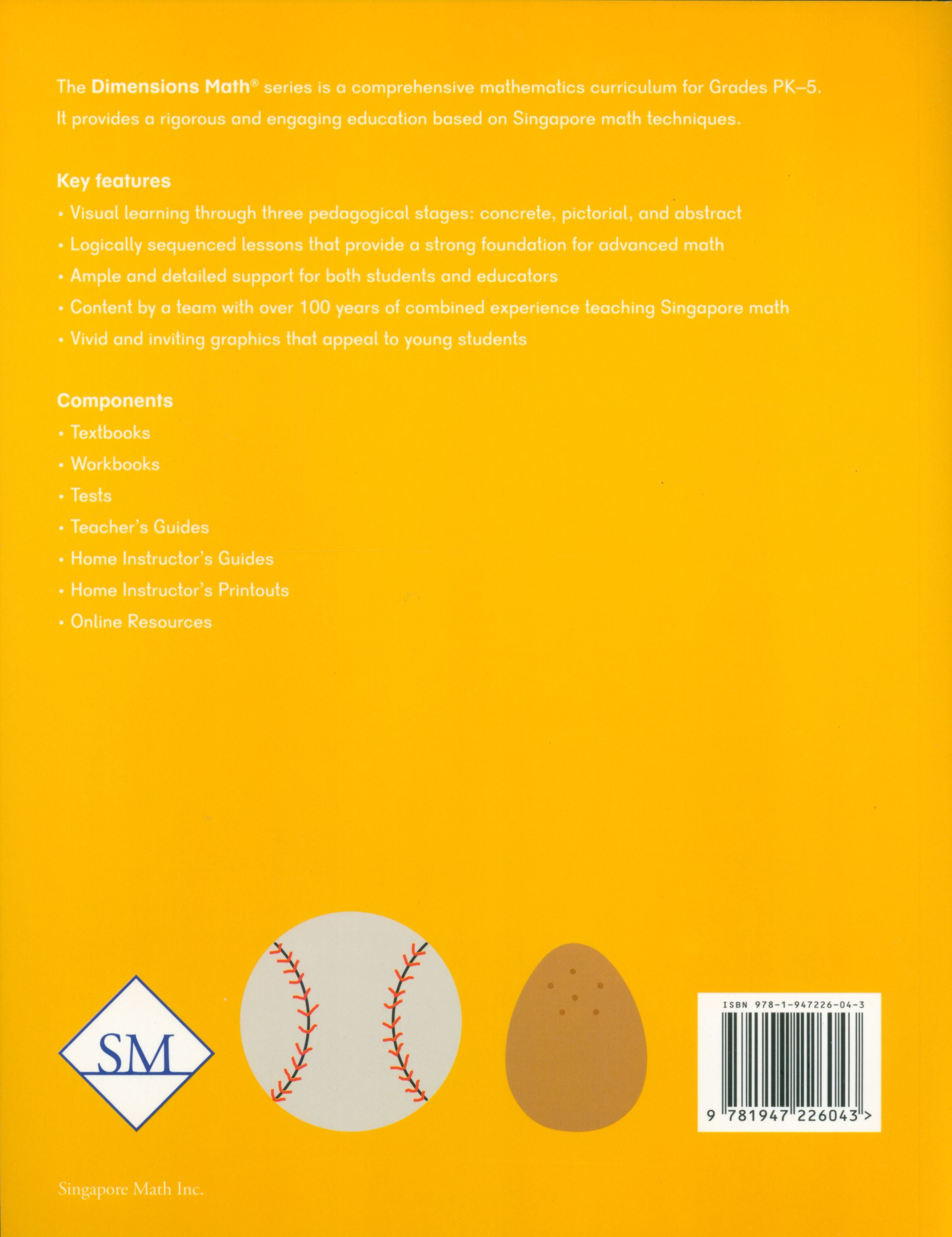 Dimensions Math Textbook 1A