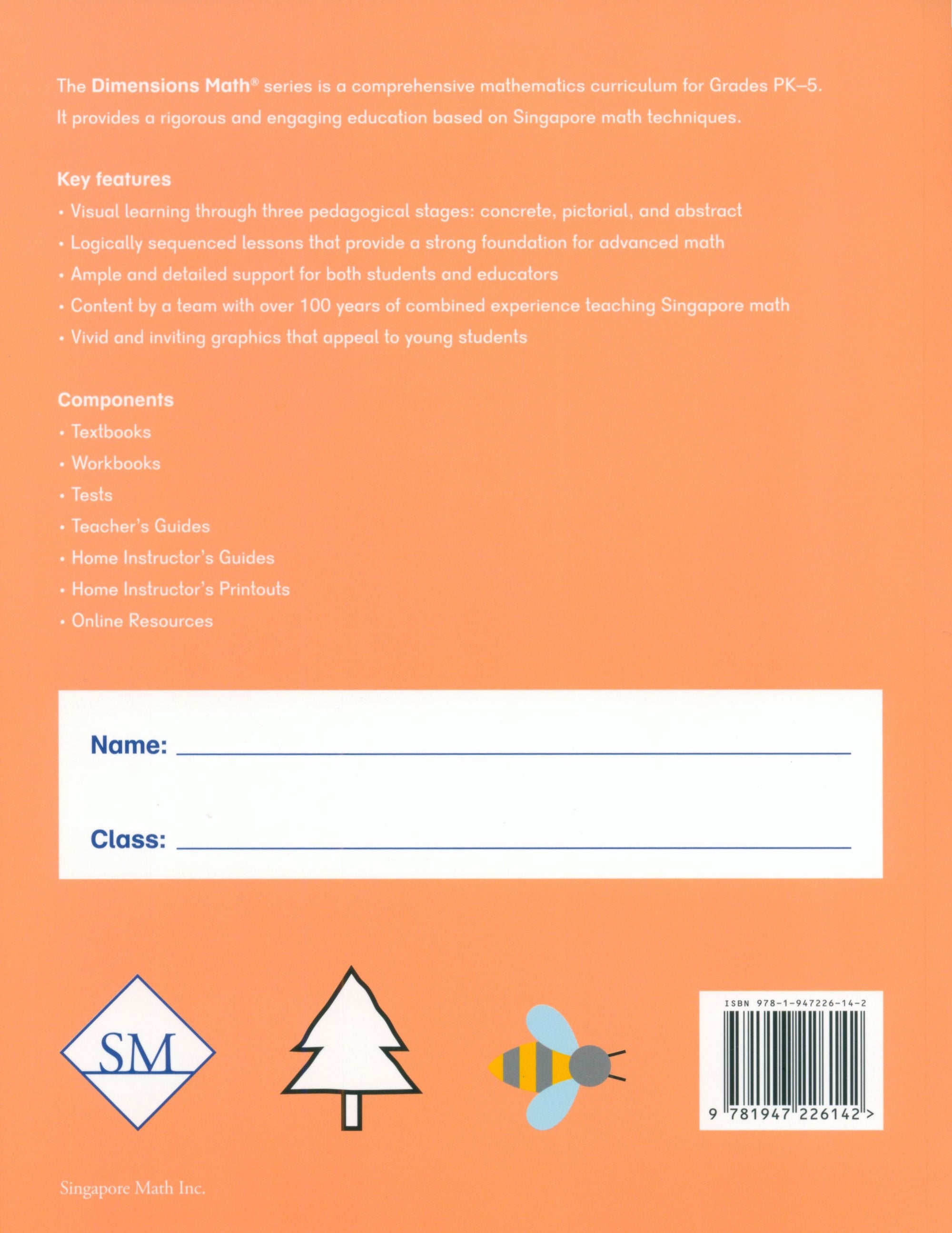 Dimensions Math Workbook PKA