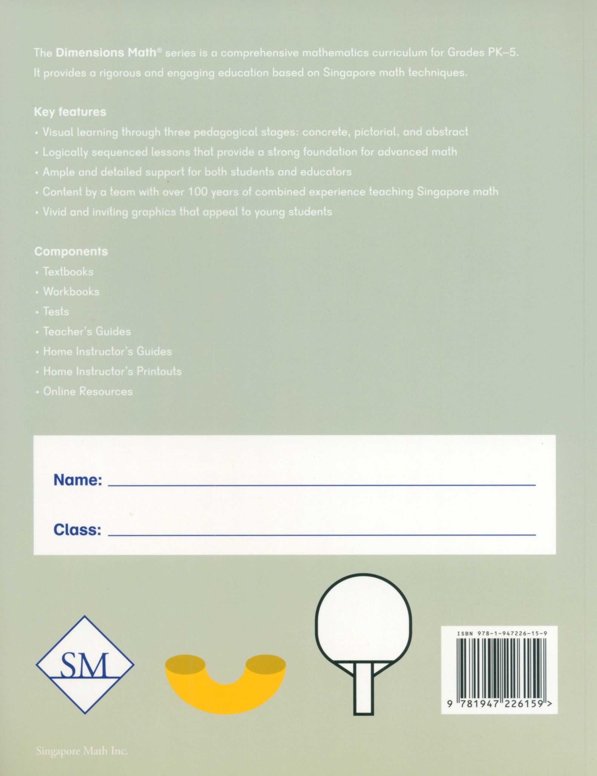 Dimensions Math Workbook PKB